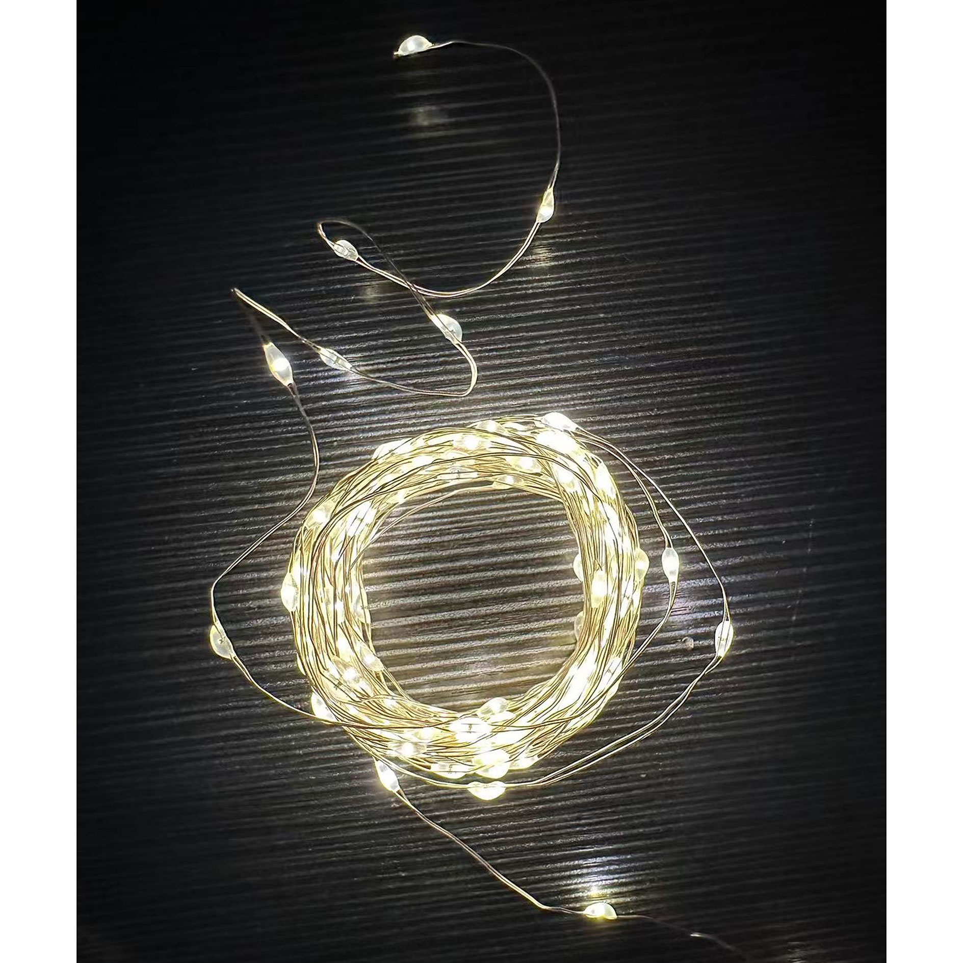 LED-Lichterkette - warmweiß - mit Timer - 5m