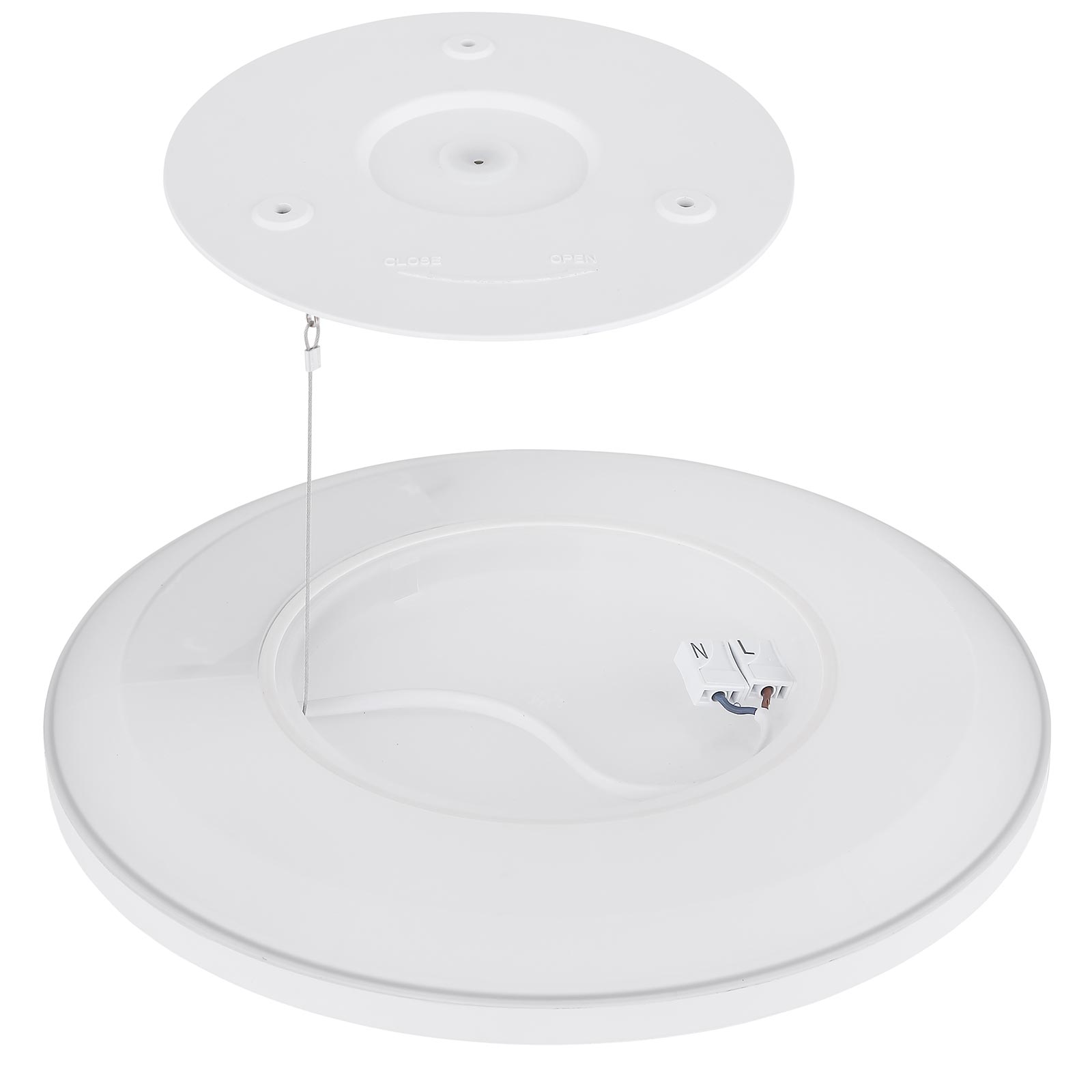 LED-Panelleuchte - schwarz - dimmbar