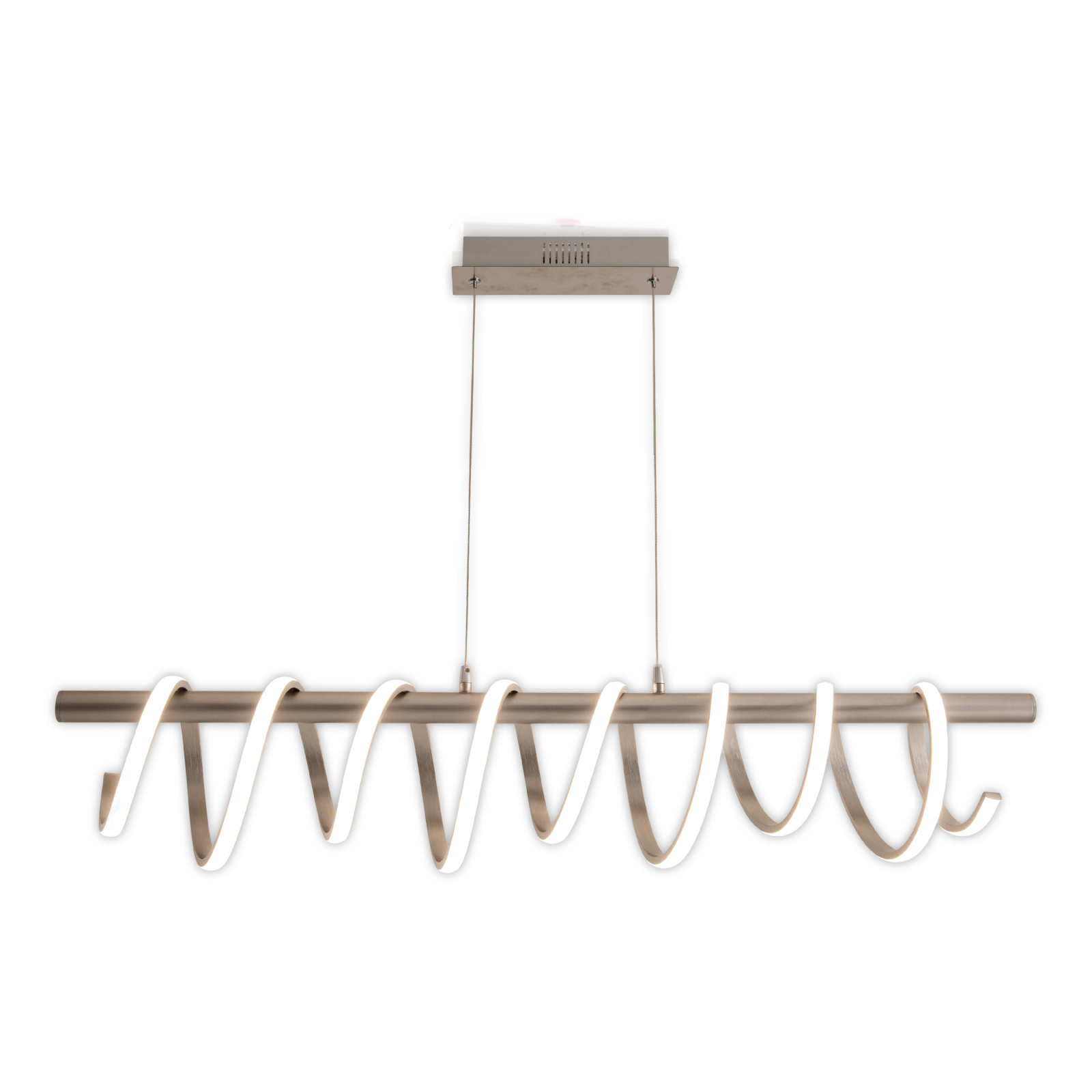 LED-Pendelleuchte BELLEZA - Nickel - dimmbar
