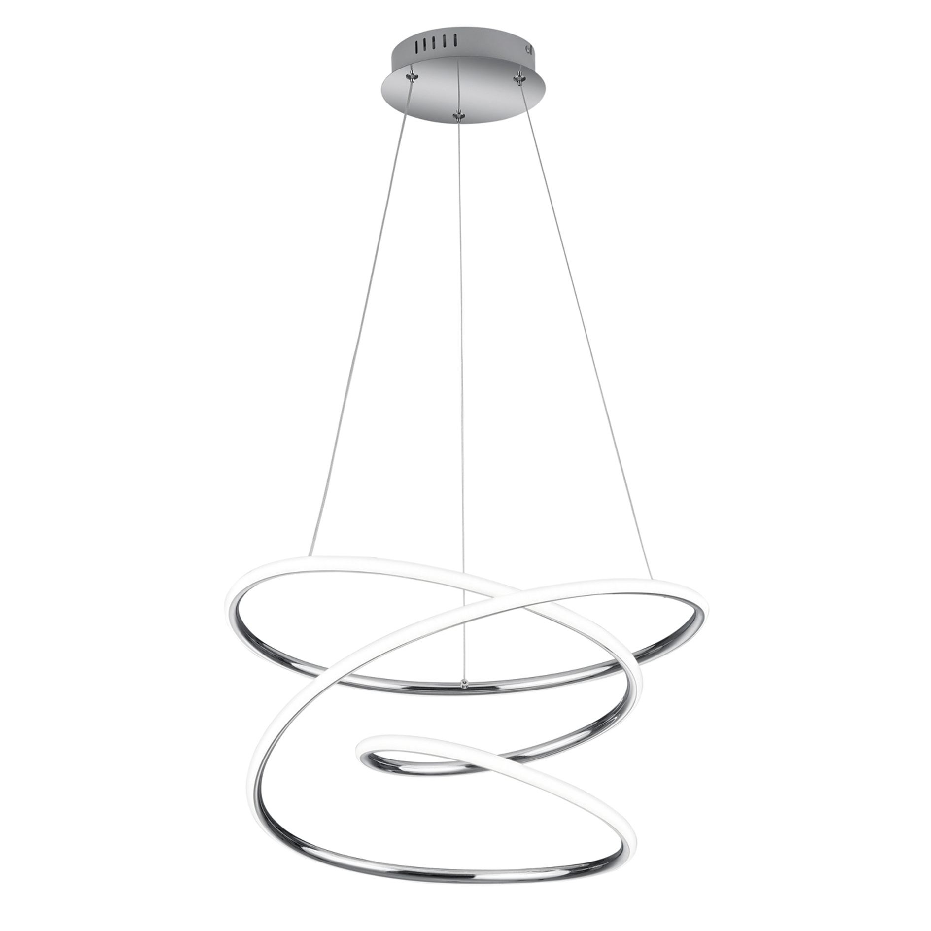 LED-Pendelleuchte - chromfarben - dimmbar