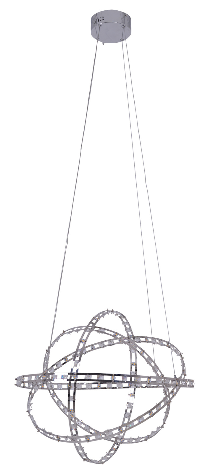 LED-Pendelleuchte COSMOS - chrom - Ø 60 cm