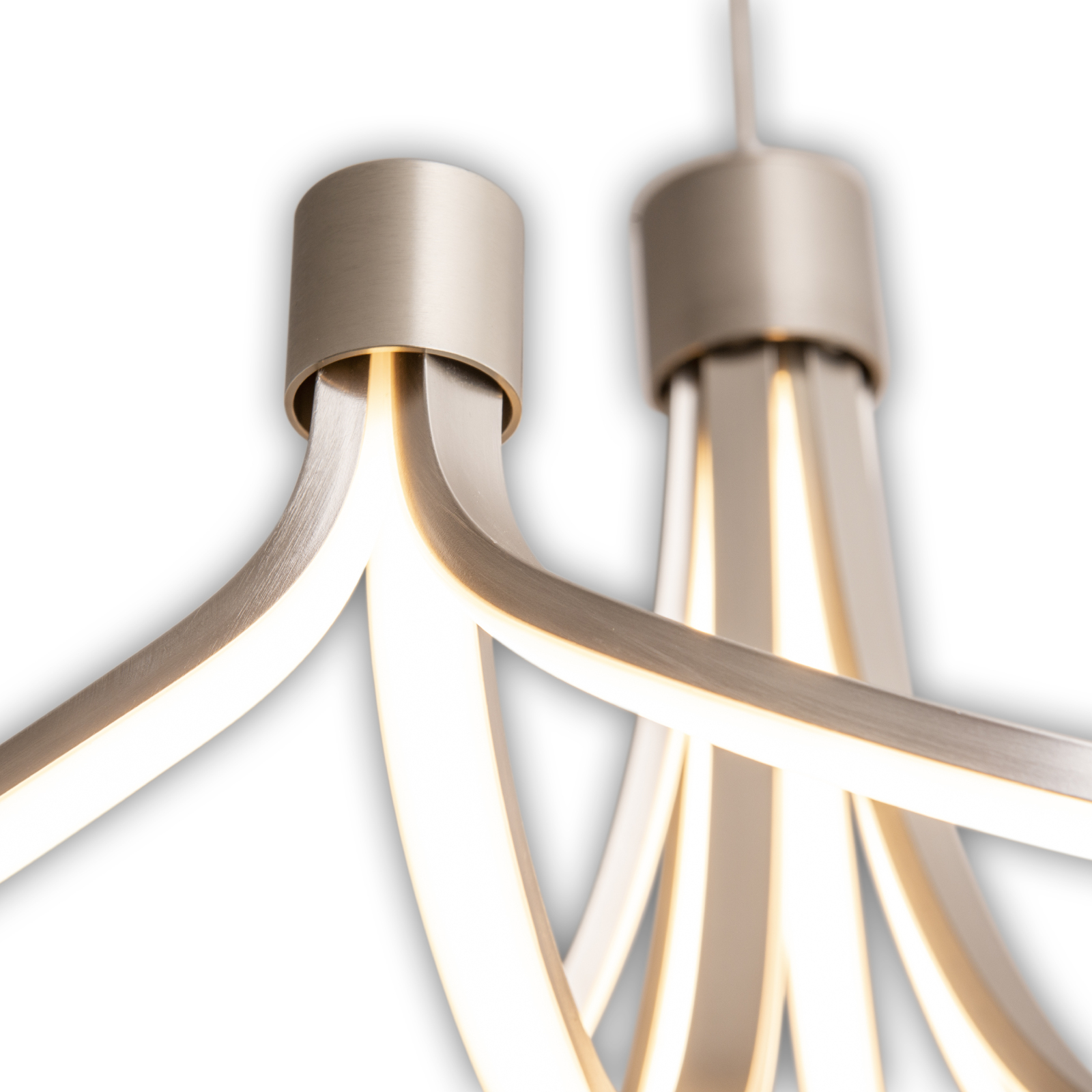 LED-Pendelleuchte FESTOS - Nickel matt - Ø 55 cm