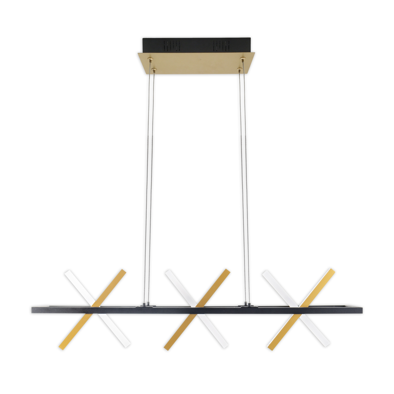LED-Pendelleuchte - gold - 100 cm