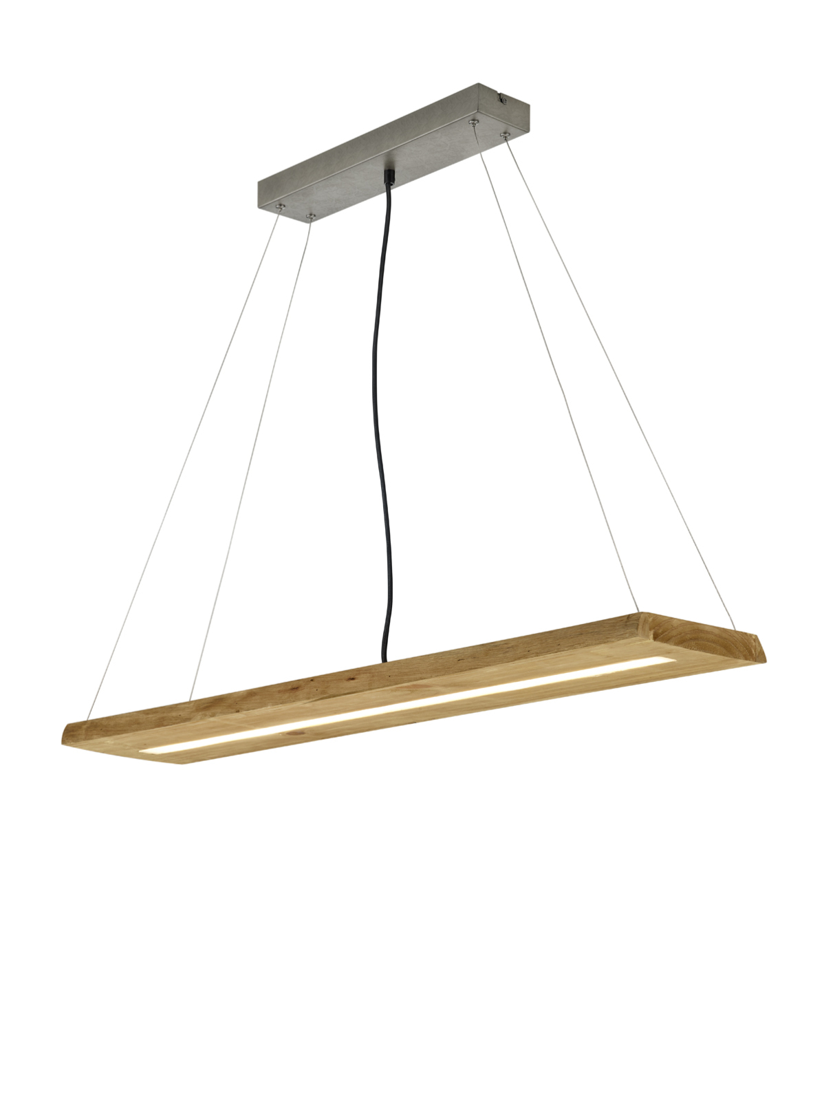 LED-Pendelleuchte - holzfarbig - Switch Dimmer