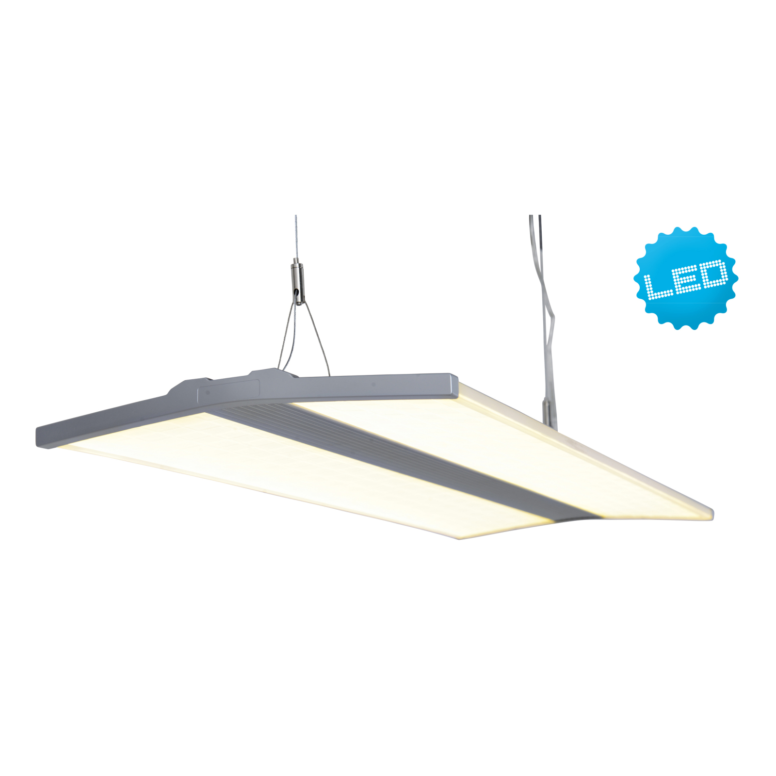 LED-Pendelleuchte MIBA - grau-neutralweiß - 80 cm