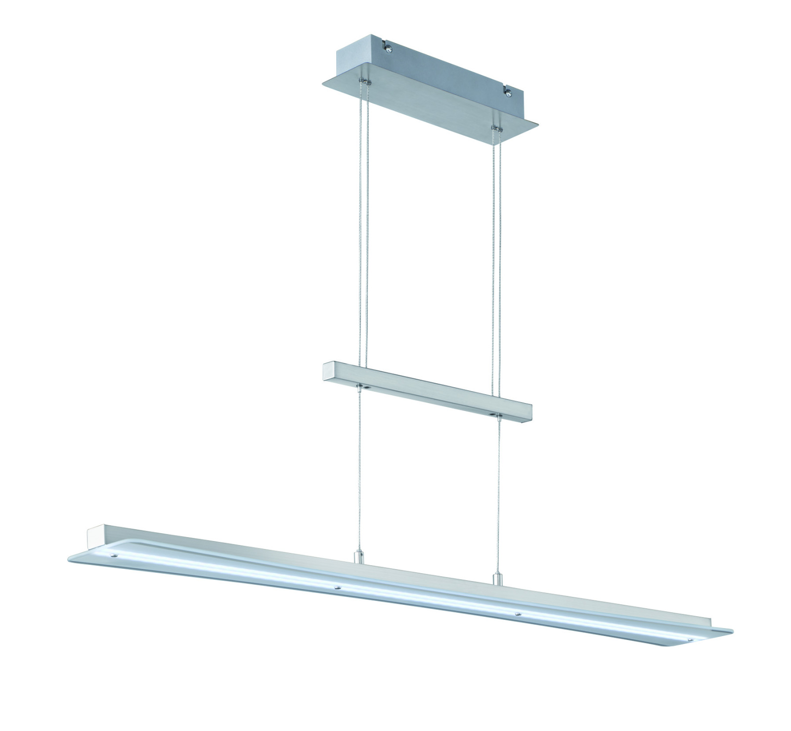 LED-Pendelleuchte - Nickel - 4-fach Touch-Dimmer - 100 cm