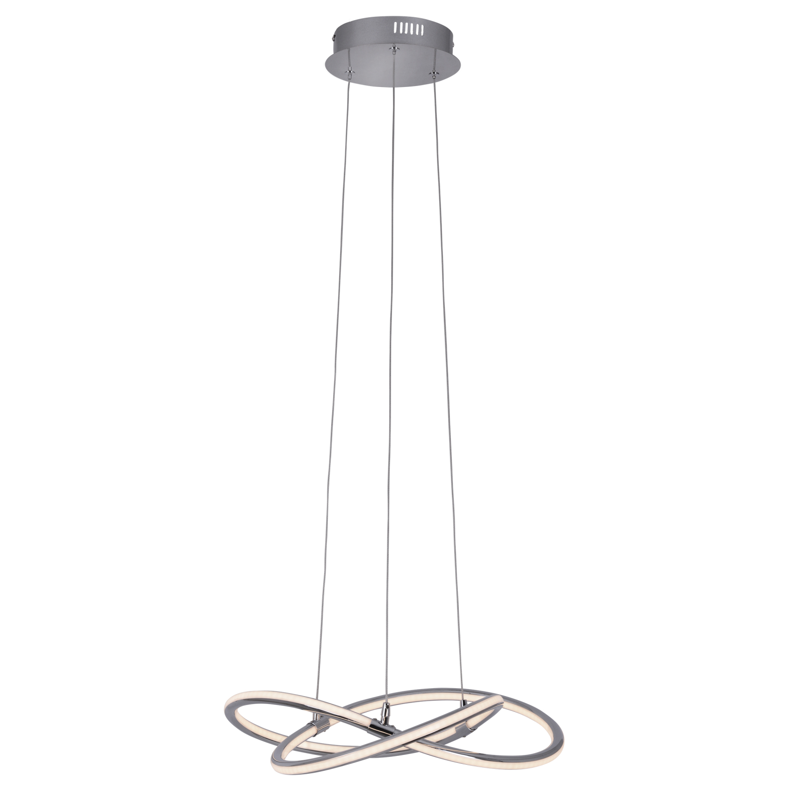 LED-Pendelleuchte ODRIVE - chrom - 120 cm lang