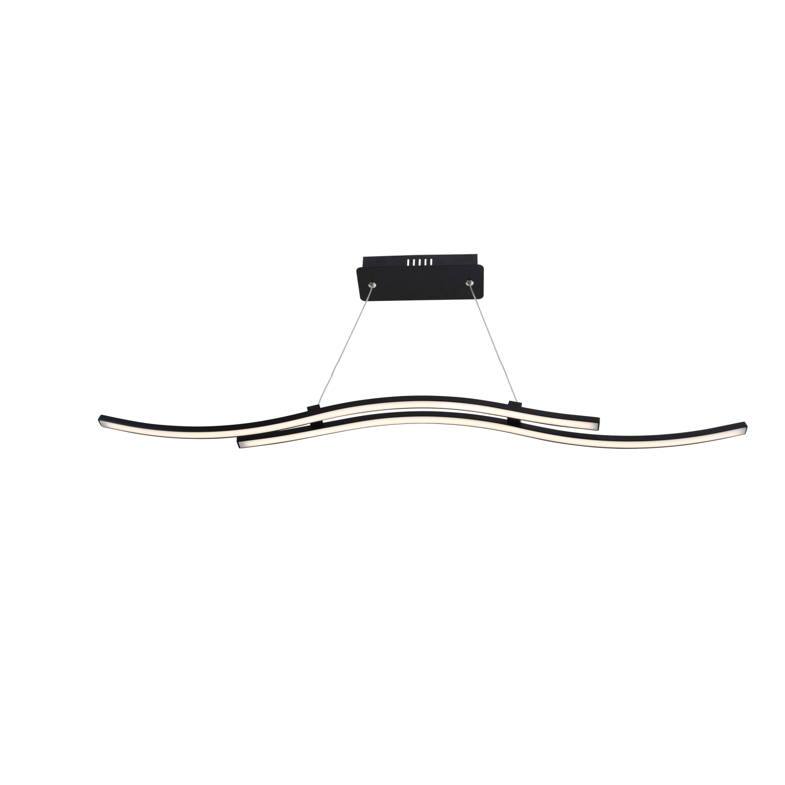 LED-Pendelleuchte ONDA - schwarz - 120 cm hoch