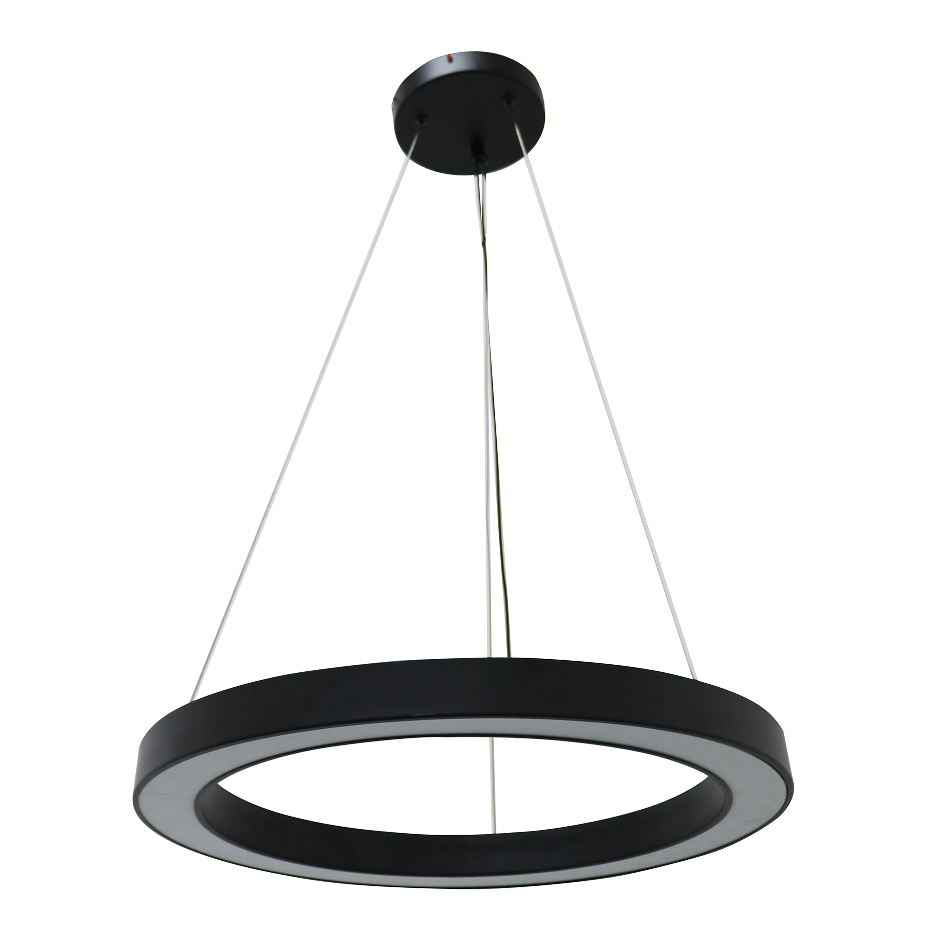 LED-Pendelleuchte - schwarz - Ø 50 cm