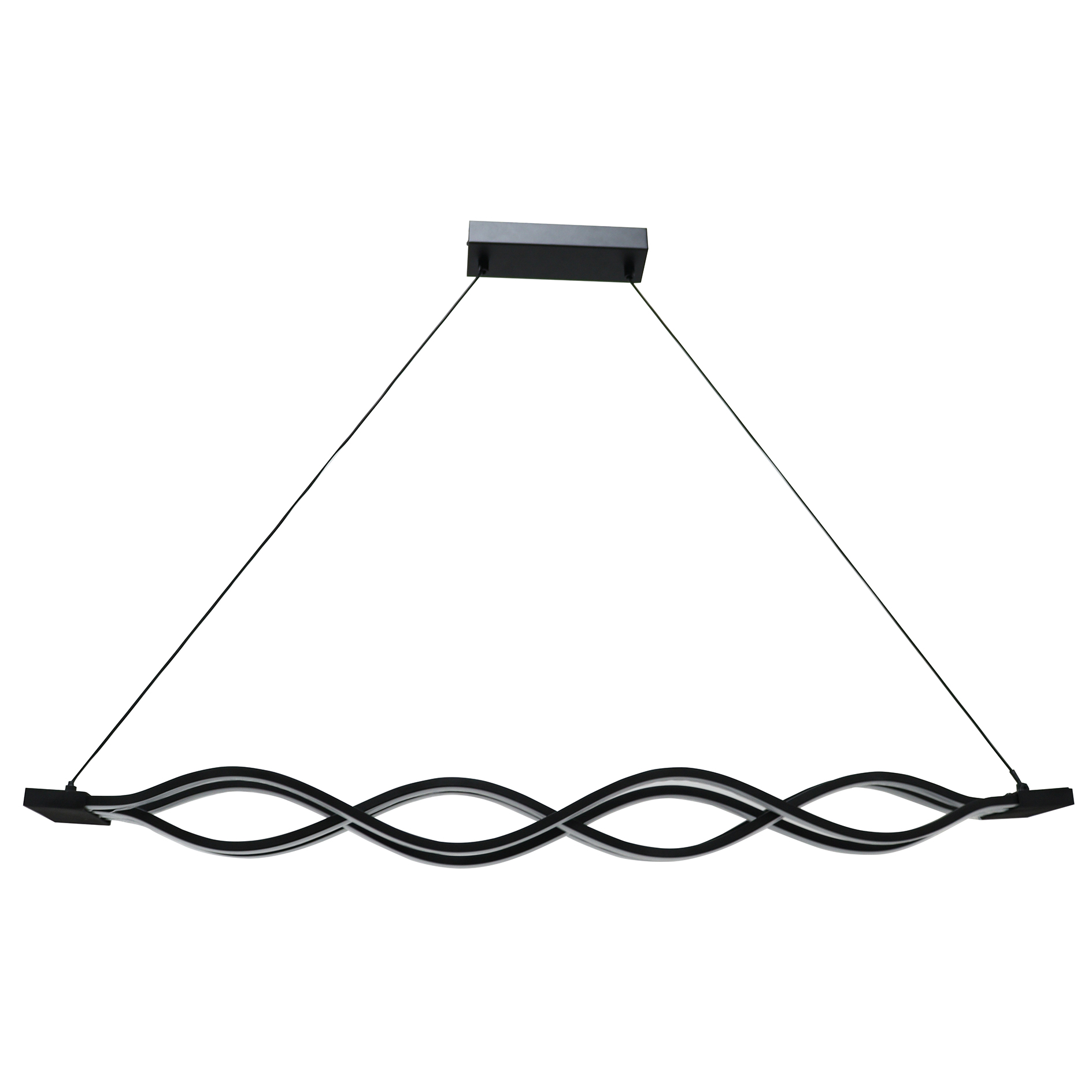 LED-Pendelleuchte - schwarz - 100 cm