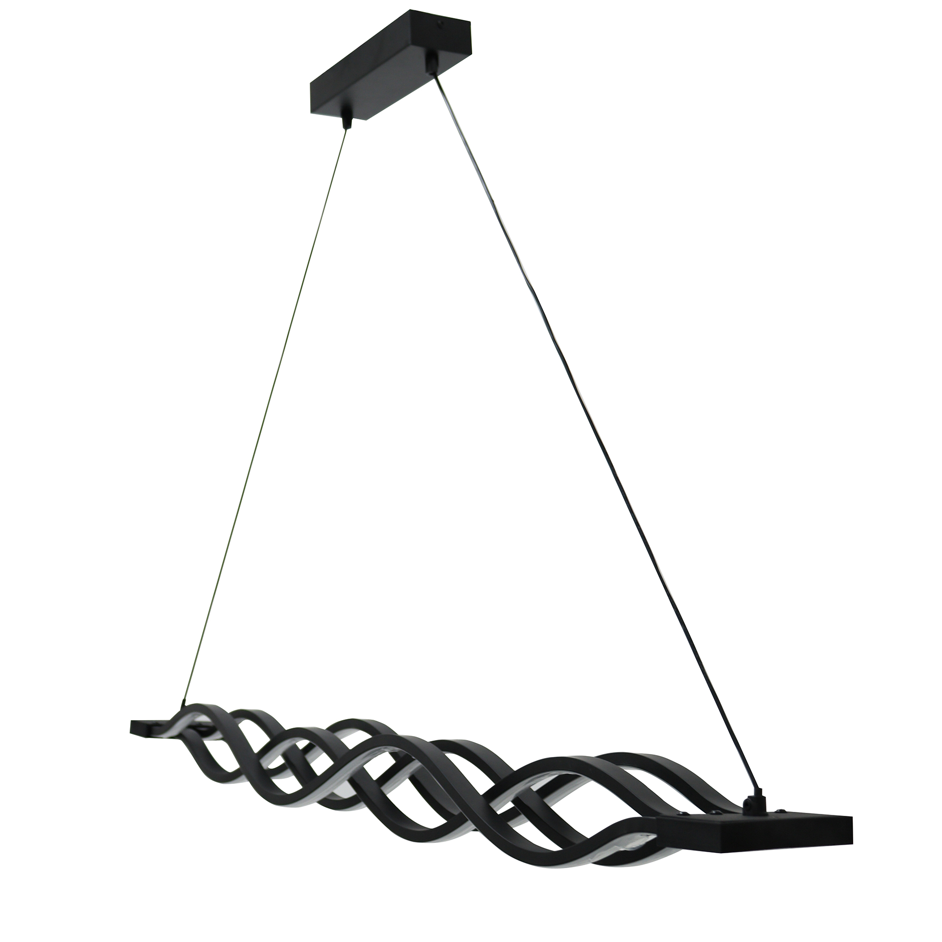 LED-Pendelleuchte - schwarz - 100 cm