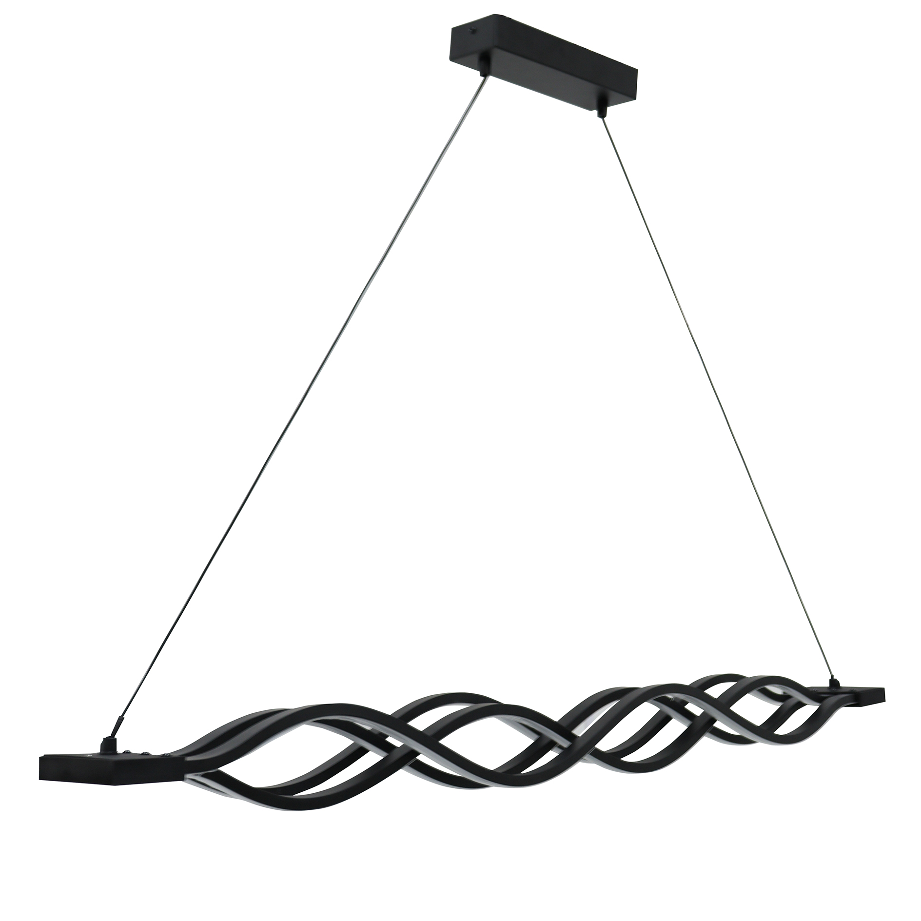 LED-Pendelleuchte - schwarz - 100 cm