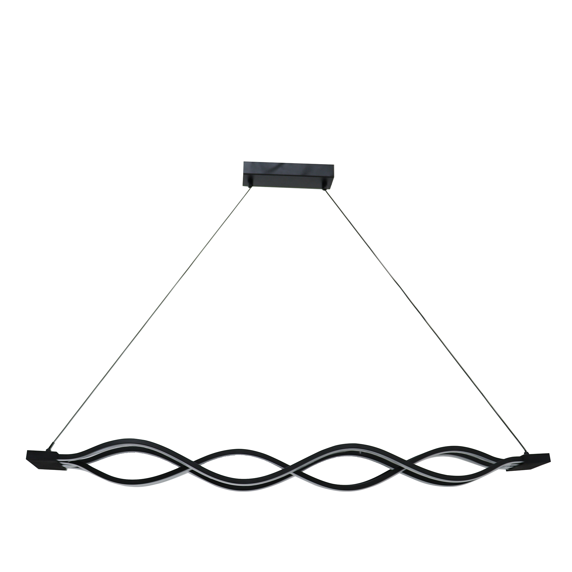 LED-Pendelleuchte - schwarz - 100 cm
