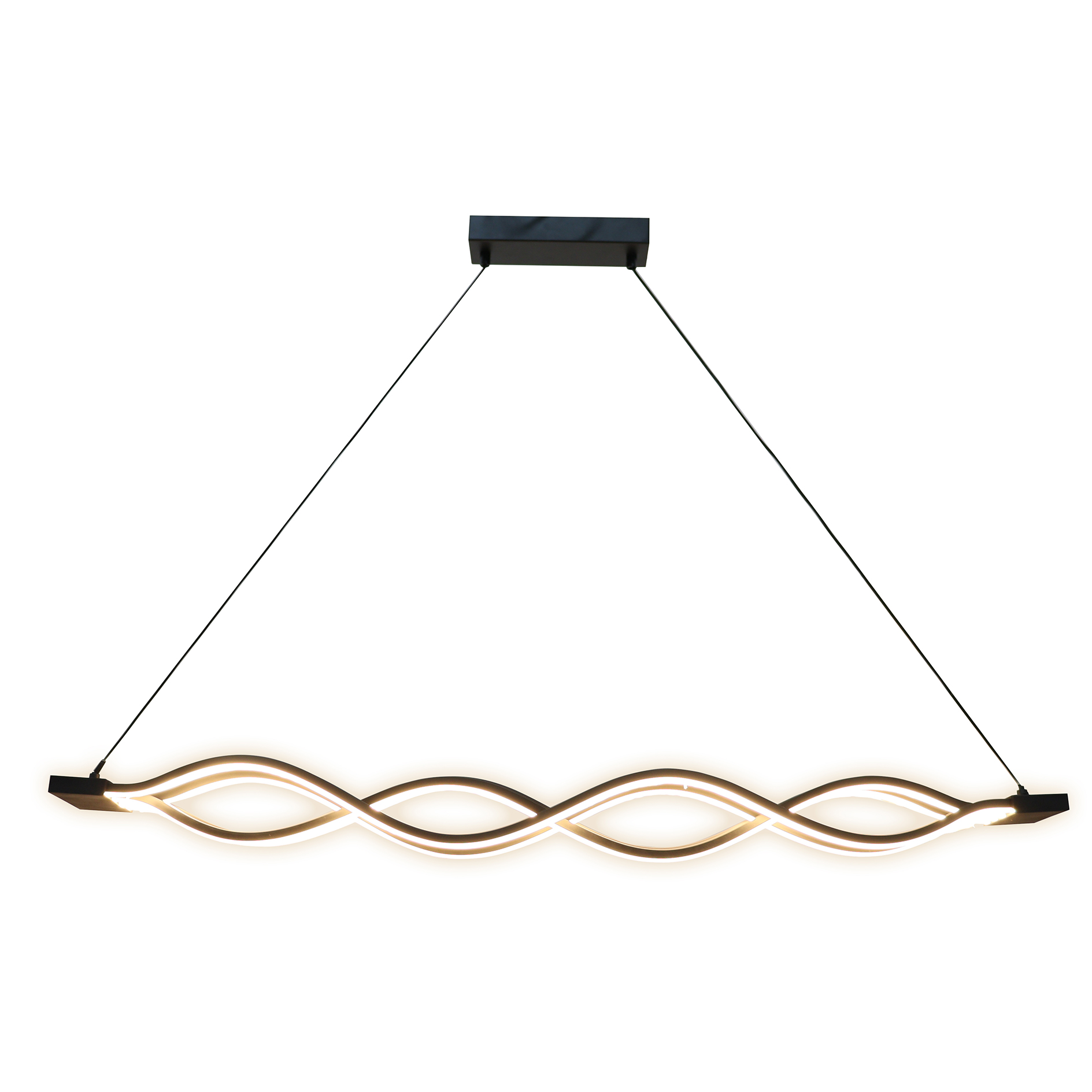 LED-Pendelleuchte - schwarz - 100 cm
