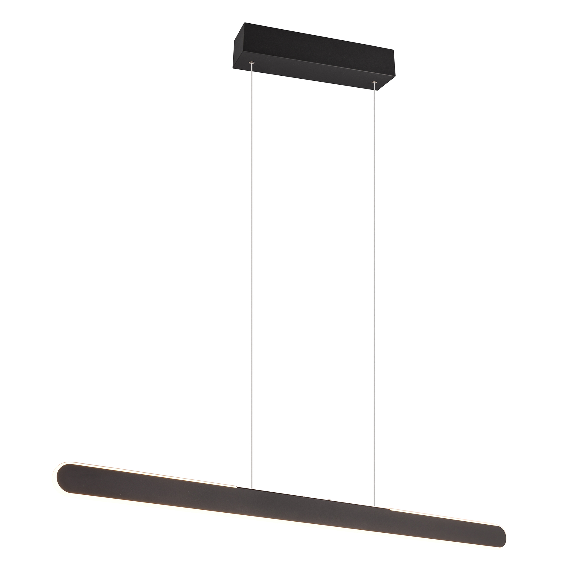 LED-Pendelleuchte - schwarz matt - Touchfunktion - 100 cm