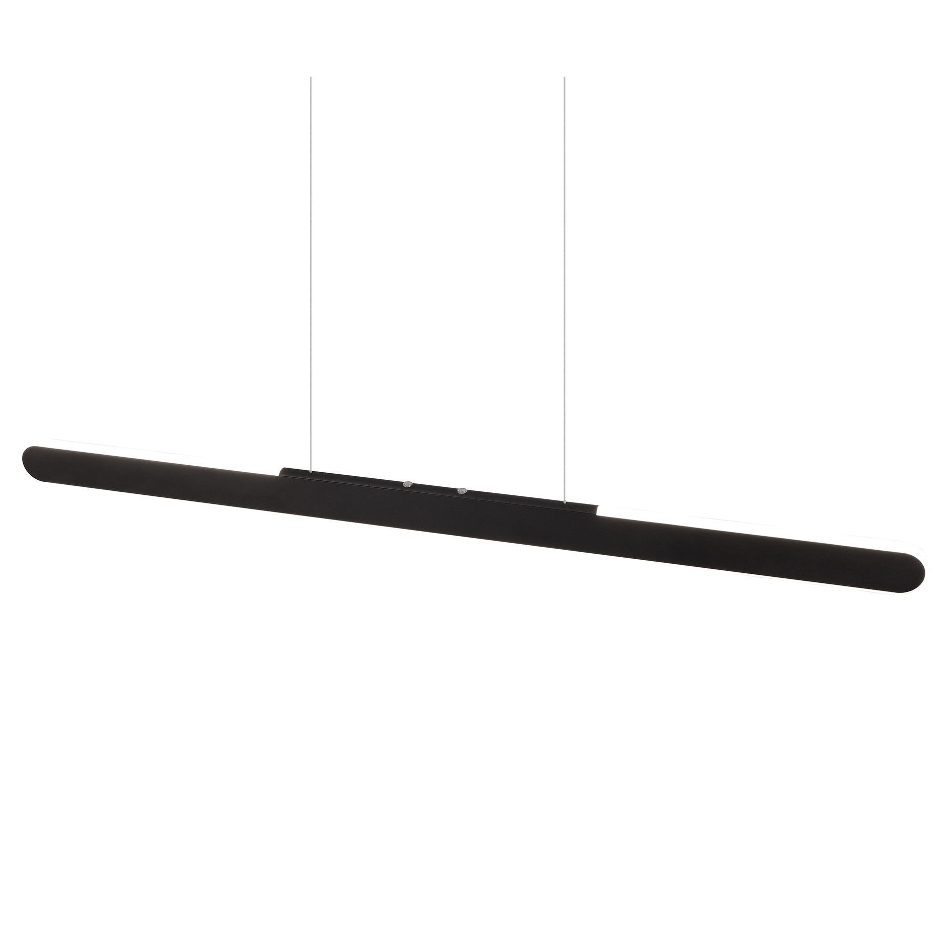 LED-Pendelleuchte - schwarz matt - Touchfunktion - 100 cm