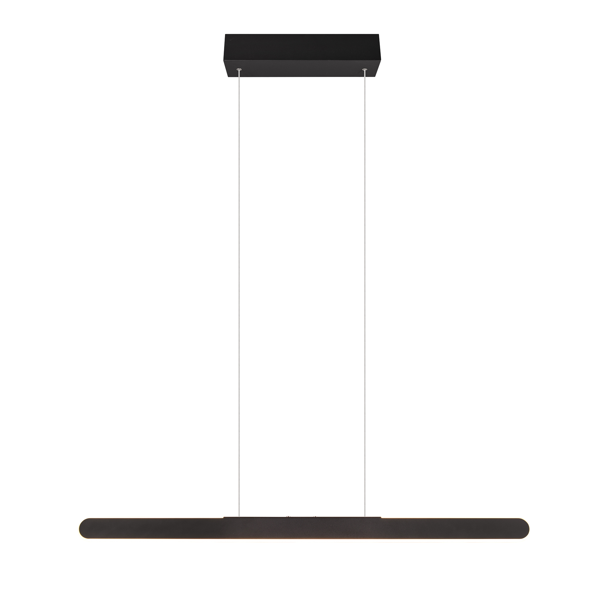 LED-Pendelleuchte - schwarz matt - Touchfunktion - 100 cm