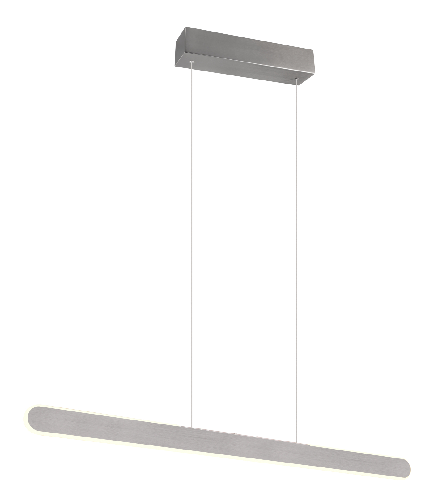LED-Pendelleuchte - silberfarben - Touchdimmer - 100 cm