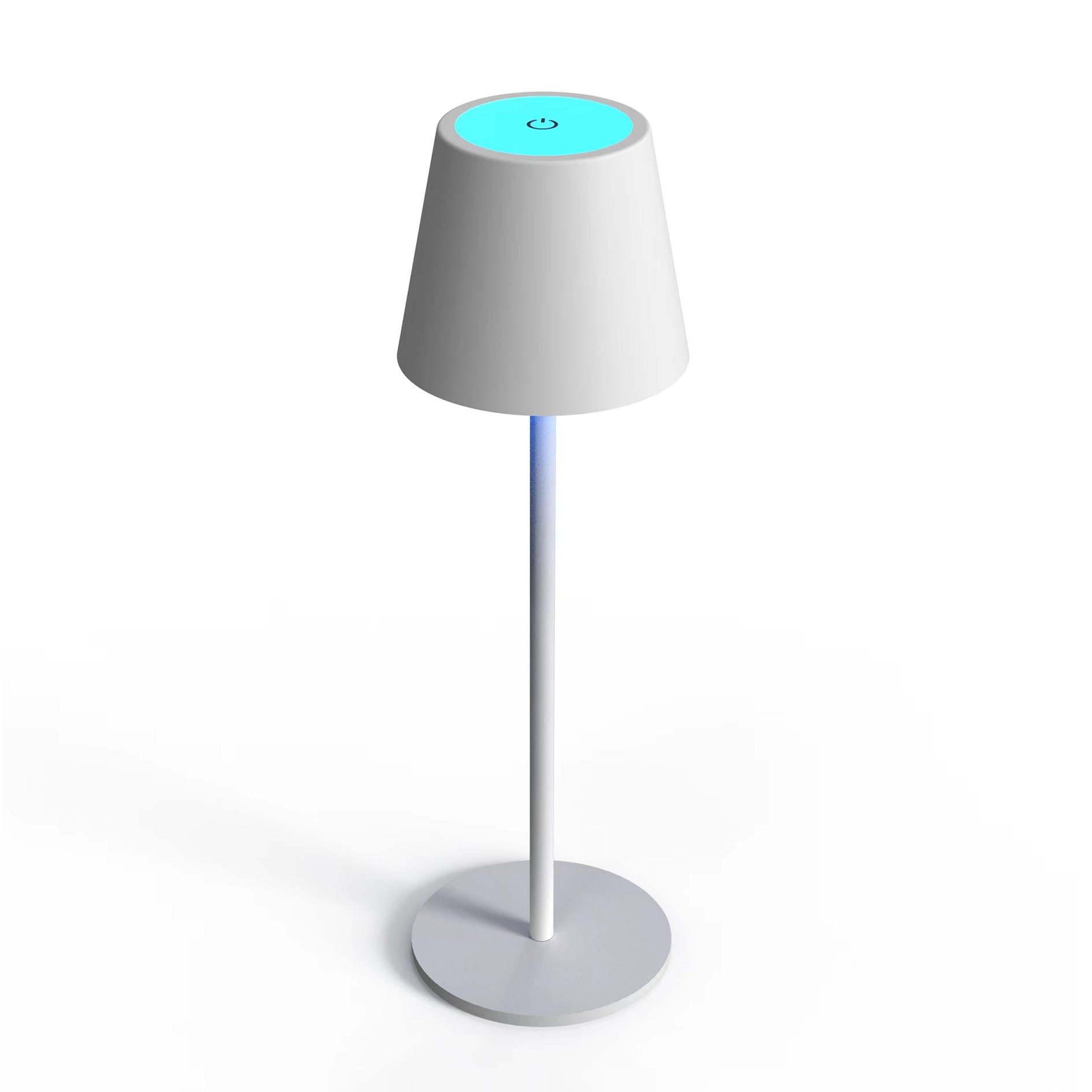 LED-RGB-Tischleuchte - weiß - Touchdimmer