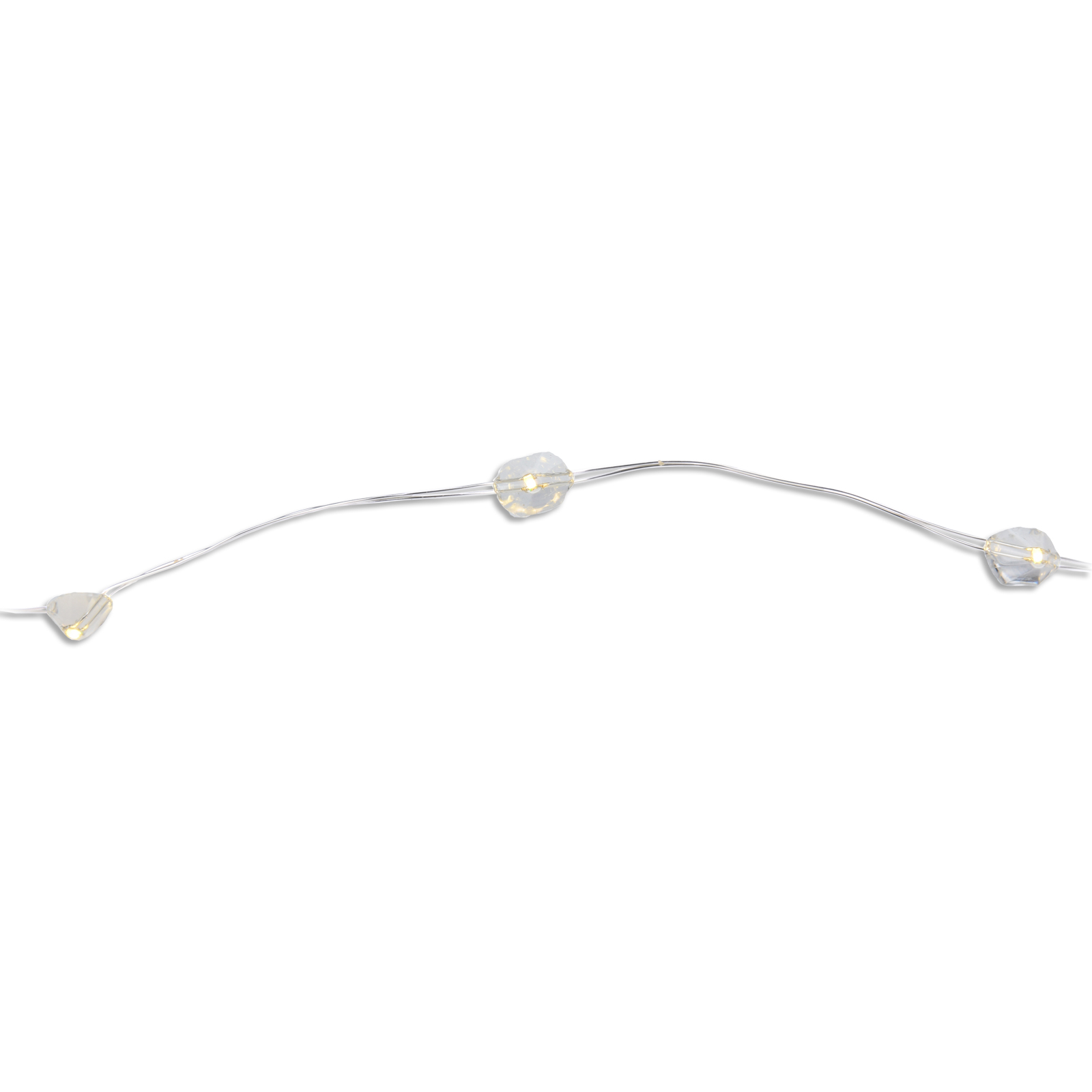 LED-Silberdraht - warmweiß - 105 cm