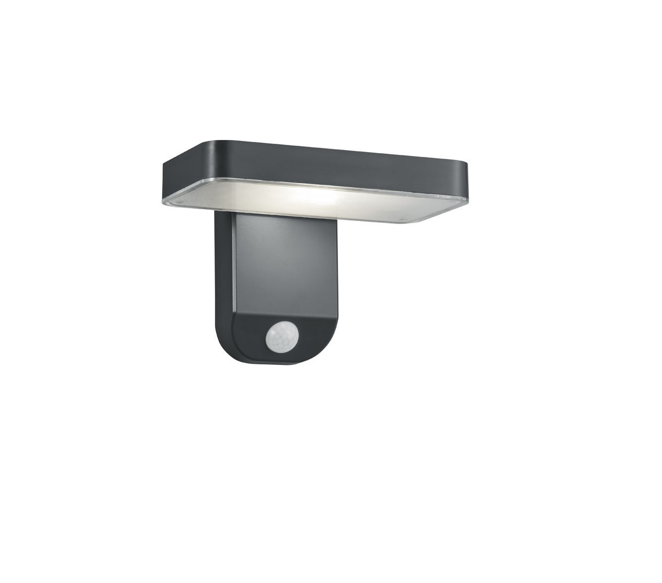 LED-Solar-Wandleuchte - anthrazit - Bewegungsmelder