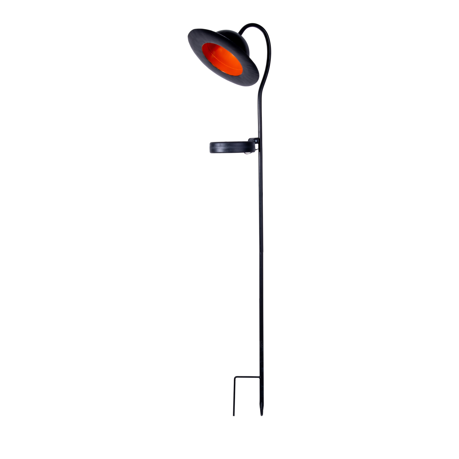 LED-Solarleuchte BOWLER - schwarz - mit Erdspieß