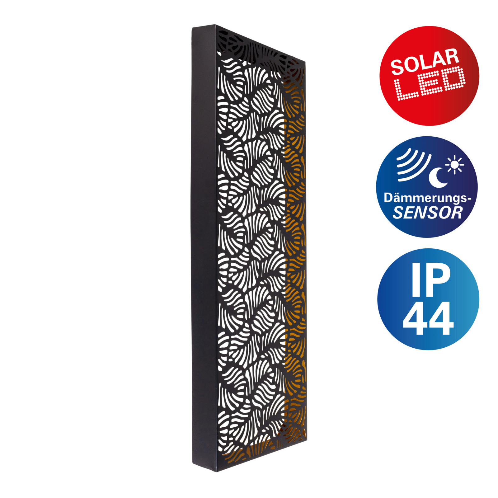 LED-Solarleuchte IMA - schwarz - mit Dämmerungssensor