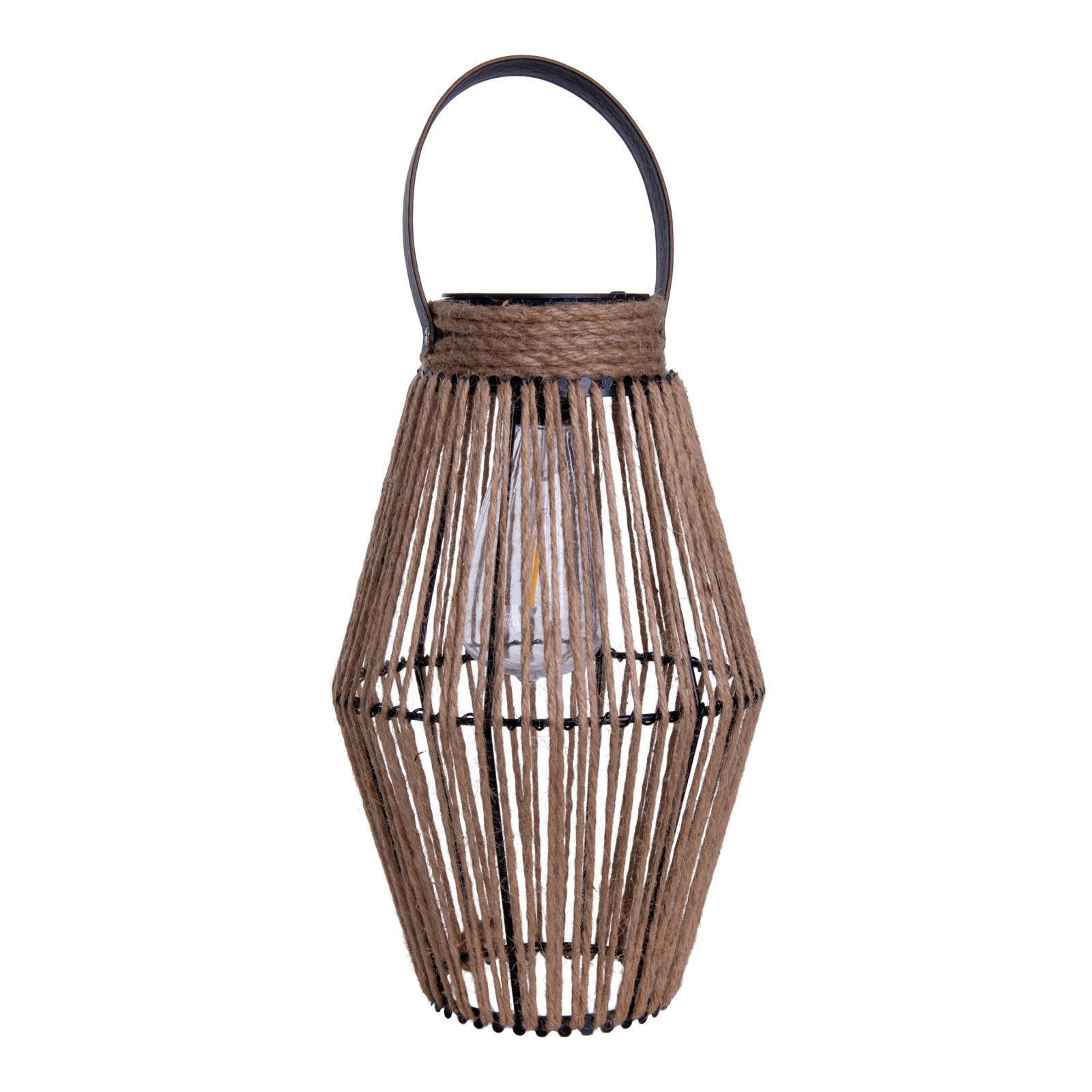LED-Solarleuchte KORBINIAN - natur - 18x30 cm