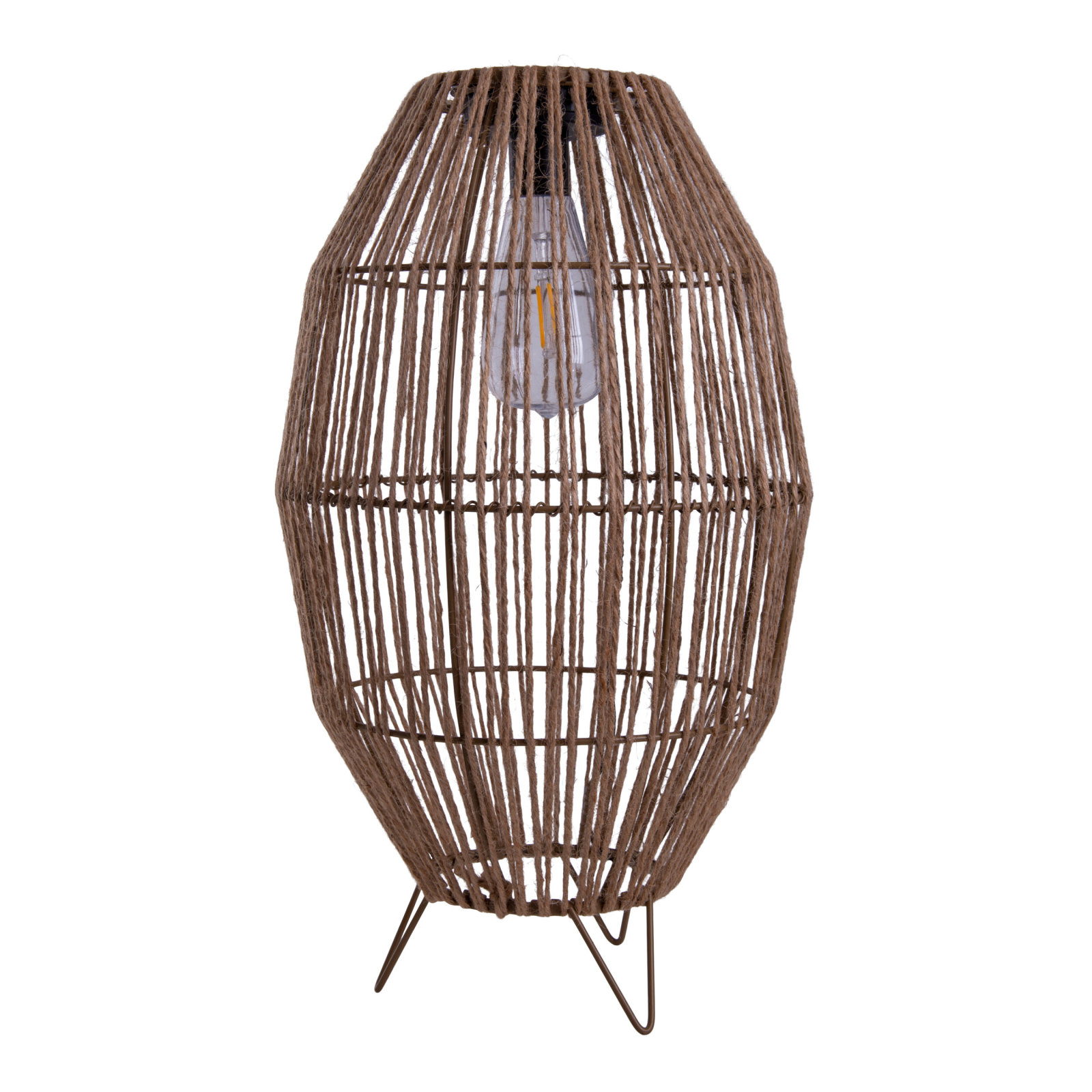 LED-Solarleuchte KORBINIAN - natur - 34 cm hoch
