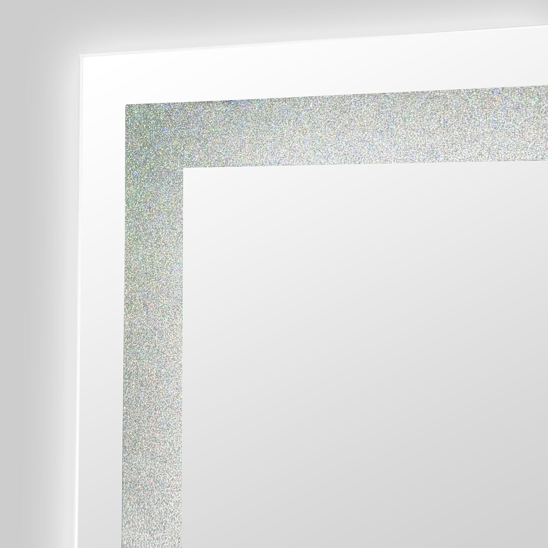 LED-Spiegel - Glitzereffekt - 50x60 cm 