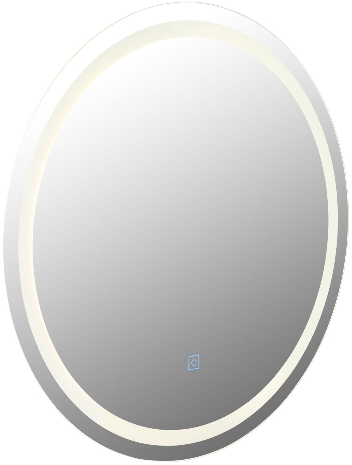 LED-Spiegel - satiniert - Touchdimmer - Ø 55 cm