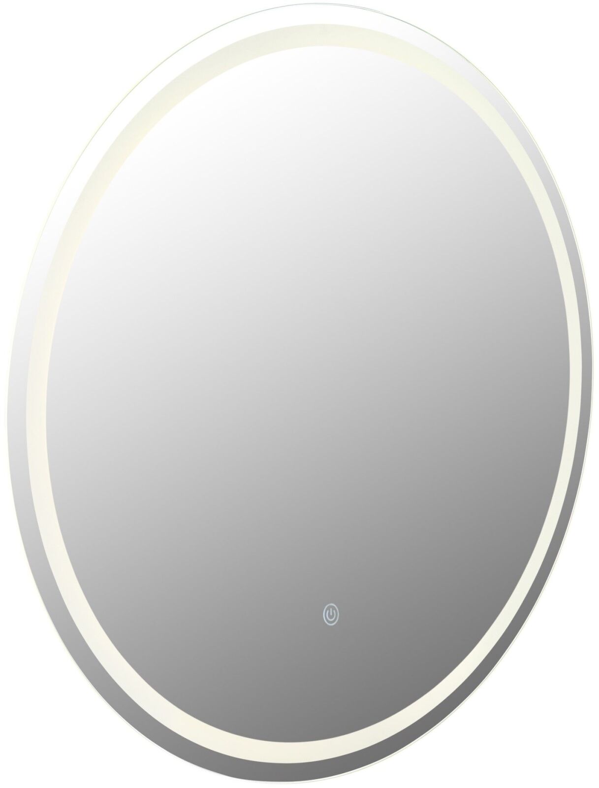 LED-Spiegel - satiniert - Touchdimmer - Ø 75 cm