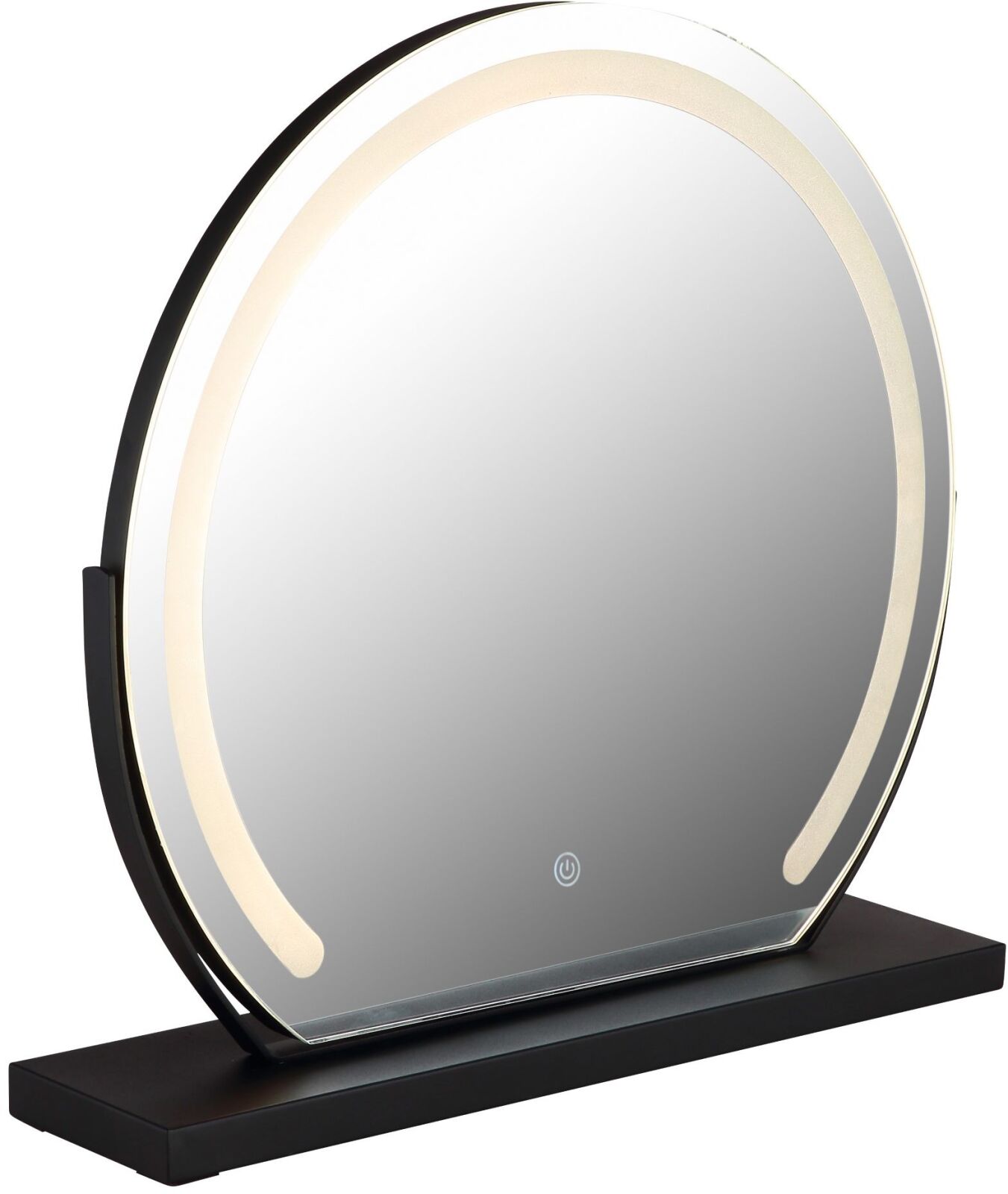 LED-Spiegel - schwarz matt - Touchdimmer - Memory