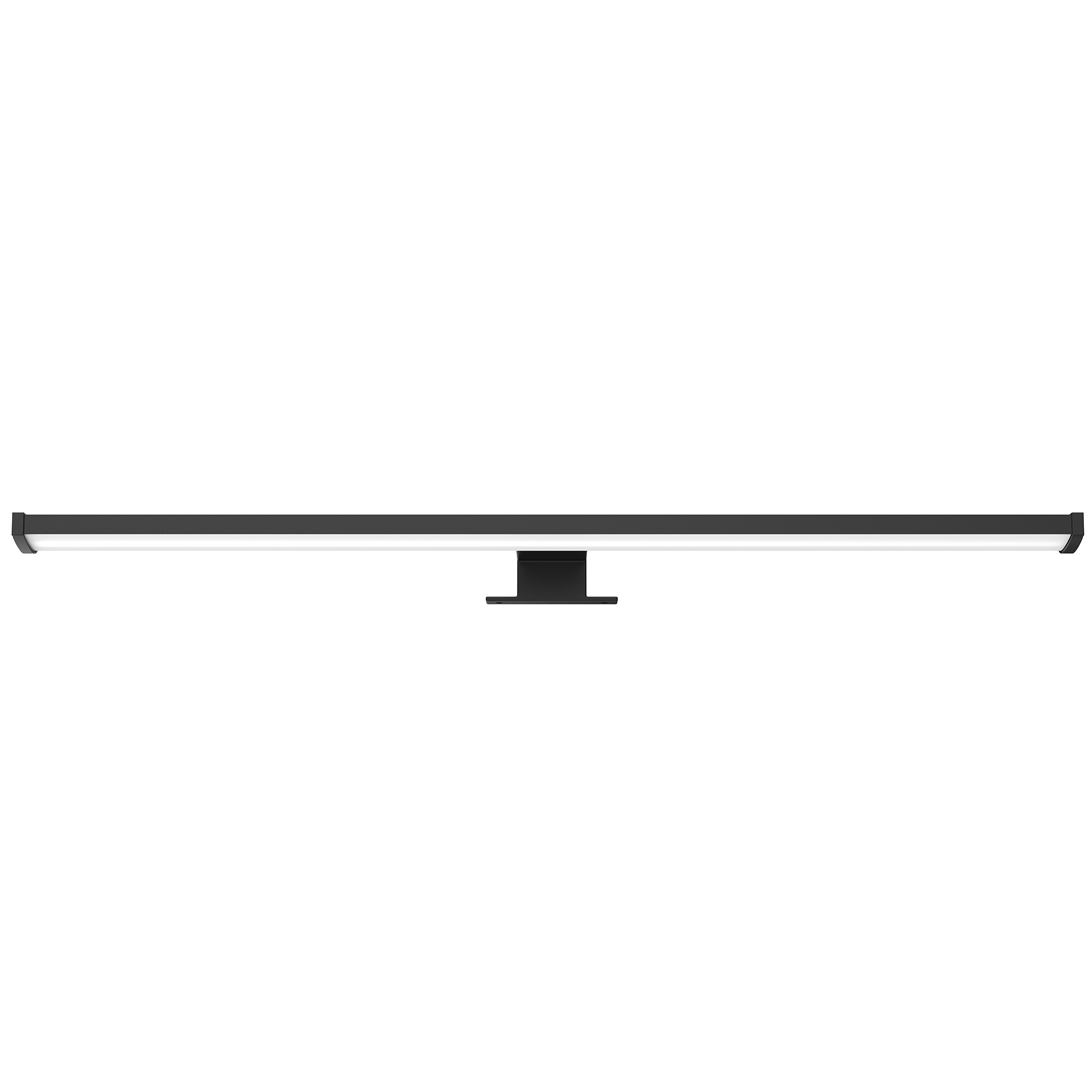LED-Spiegelaufbauleuchte - schwarz - 40 cm