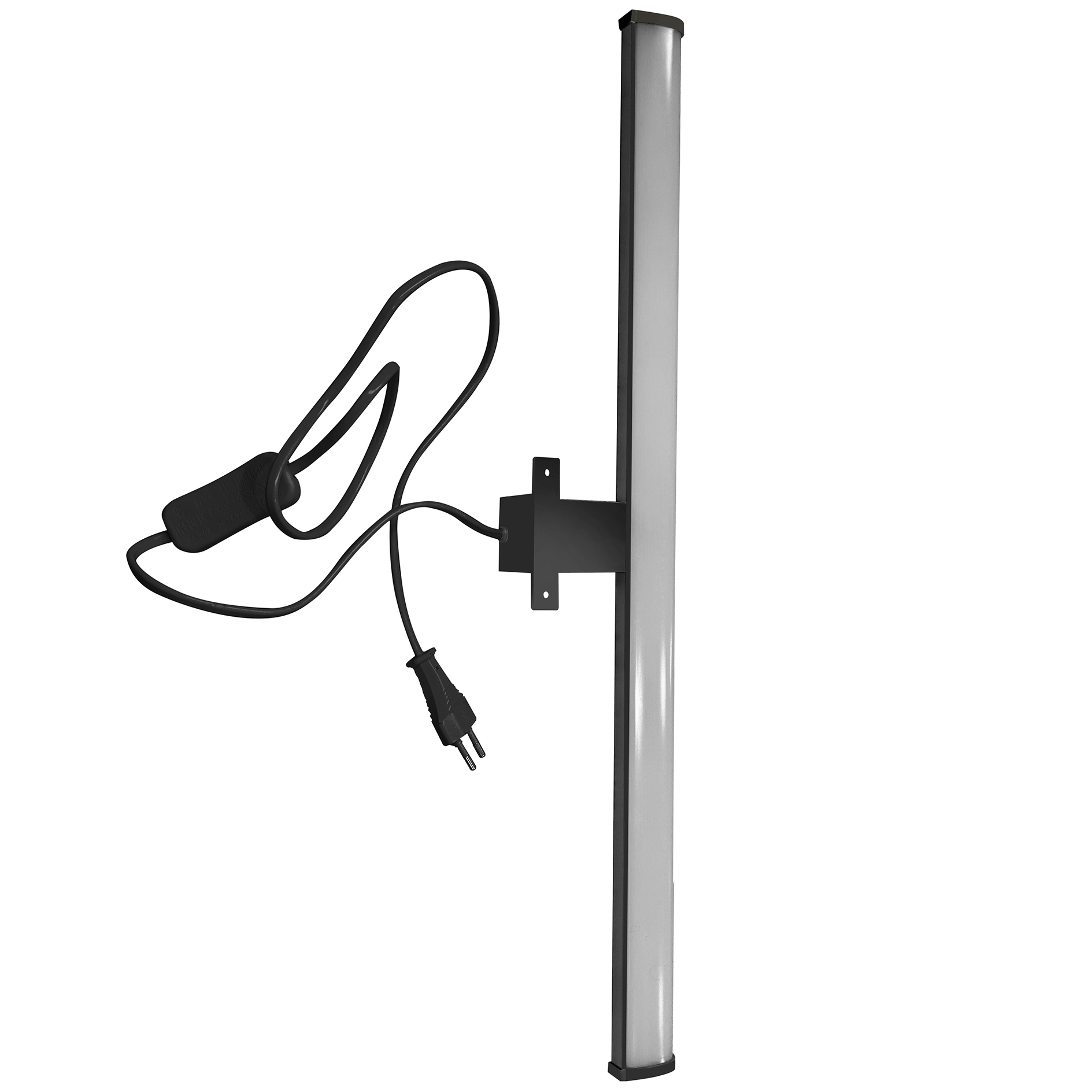 LED-Spiegelaufbauleuchte - schwarz - 40 cm