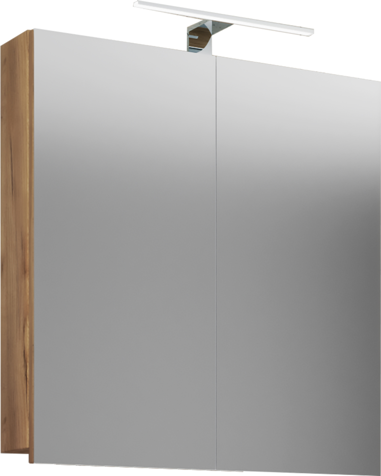 LED-Spiegelschrank BADINOS - Honig-Eiche - 60 cm