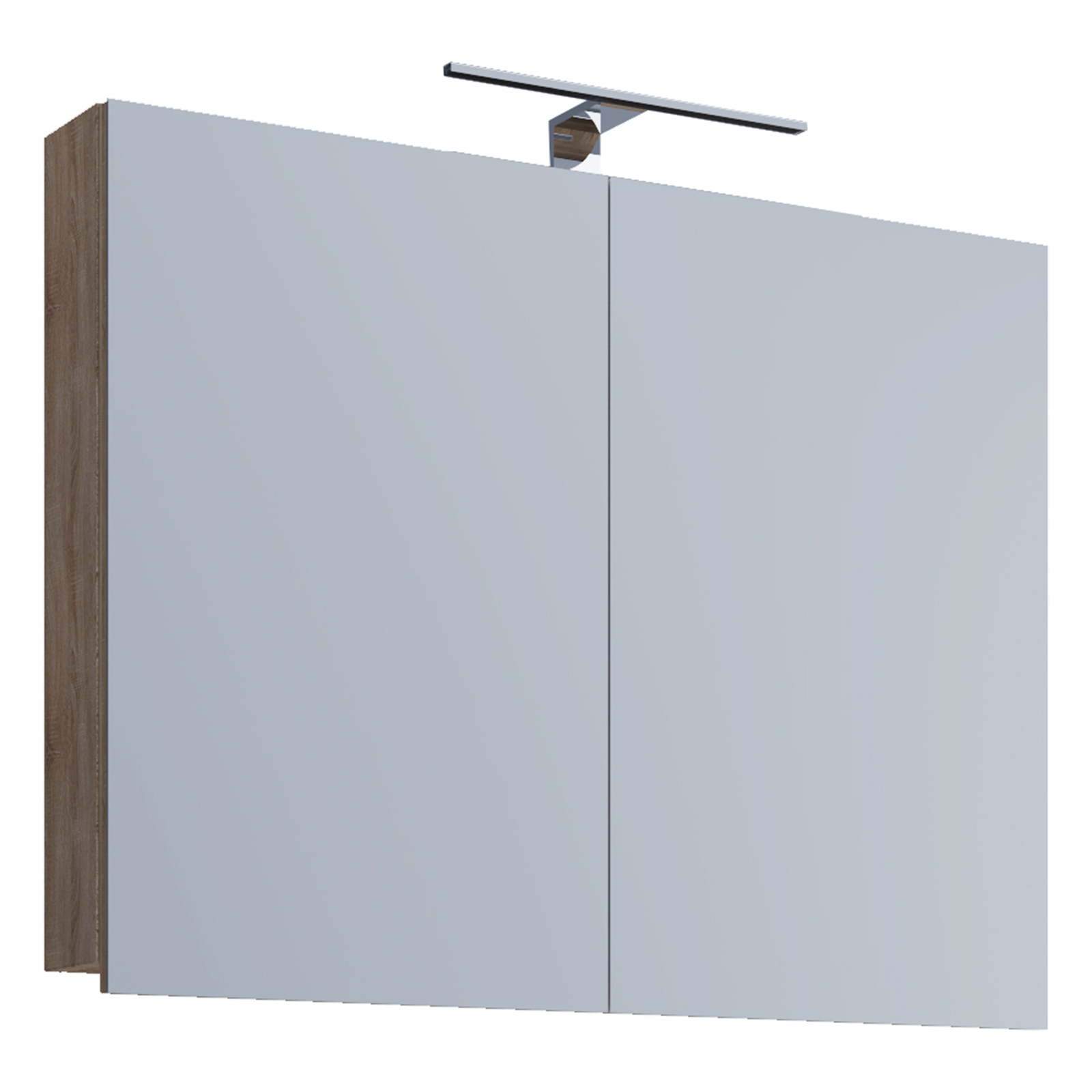 LED-Spiegelschrank BADINOS - Sonoma Eiche - 60 cm