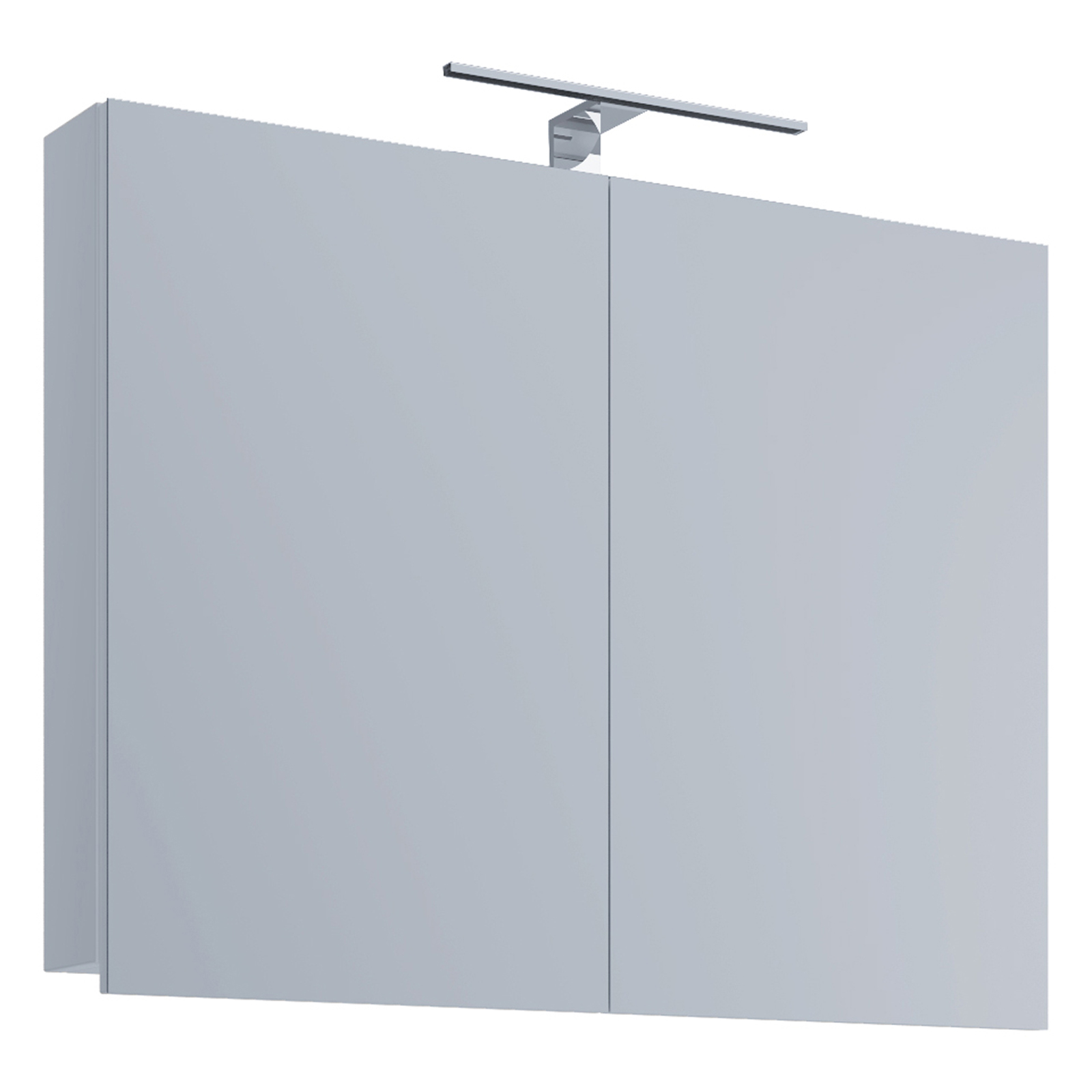 LED-Spiegelschrank BADINOS - weiß - 80 cm