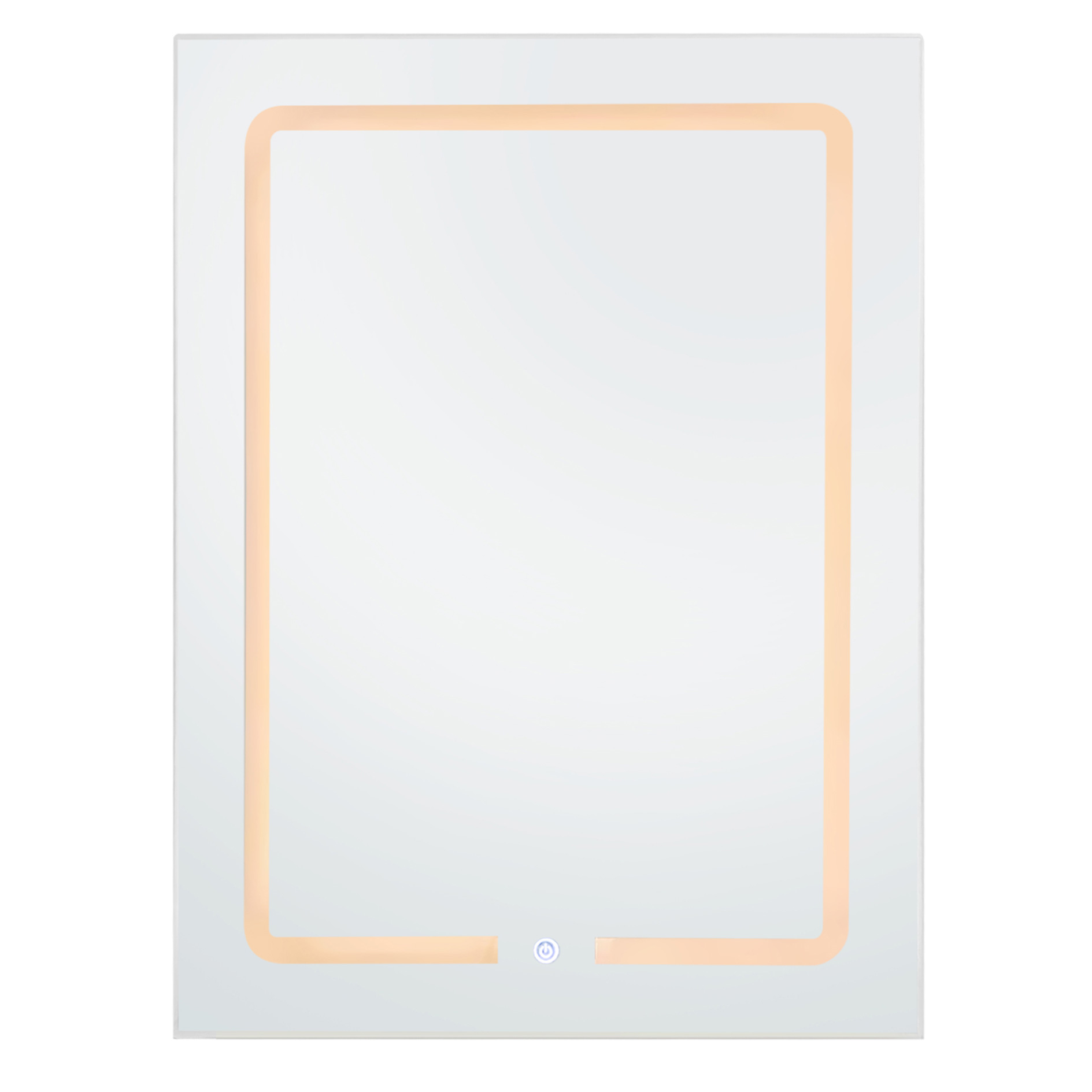 LED-Spiegelschrank - weiß - Touch-Funktion - 80 cm