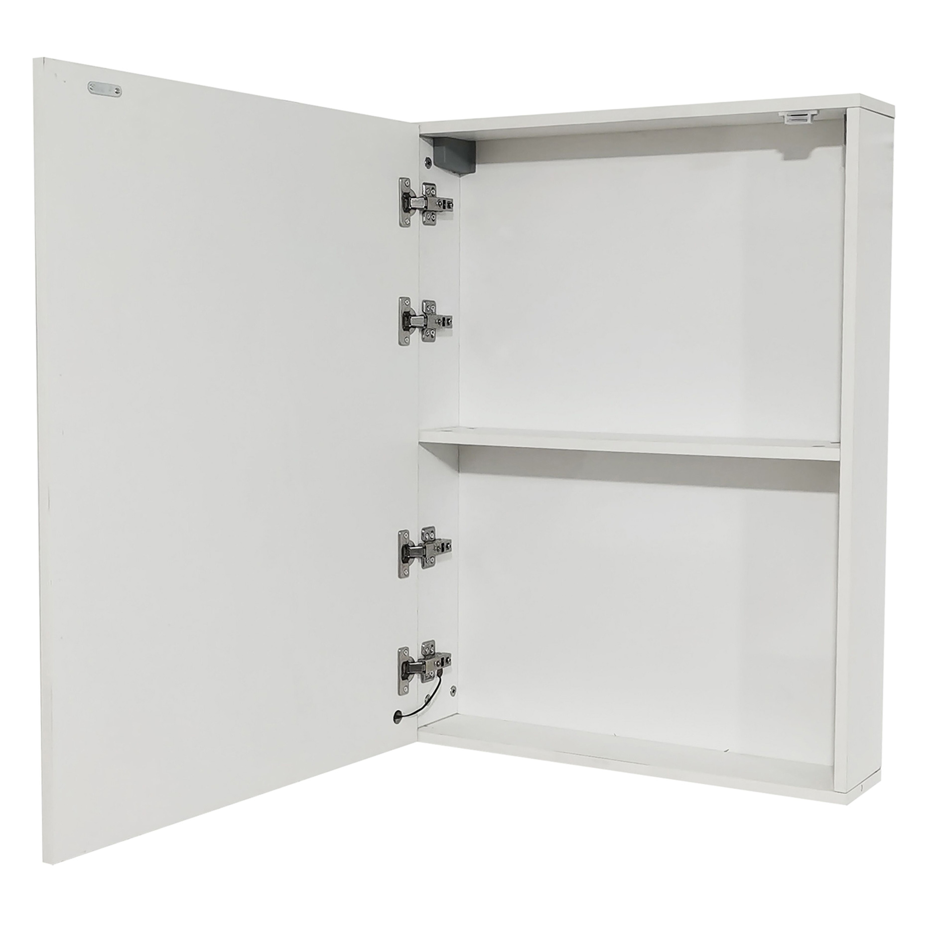 LED-Spiegelschrank - weiß - Touch-Funktion - 80 cm