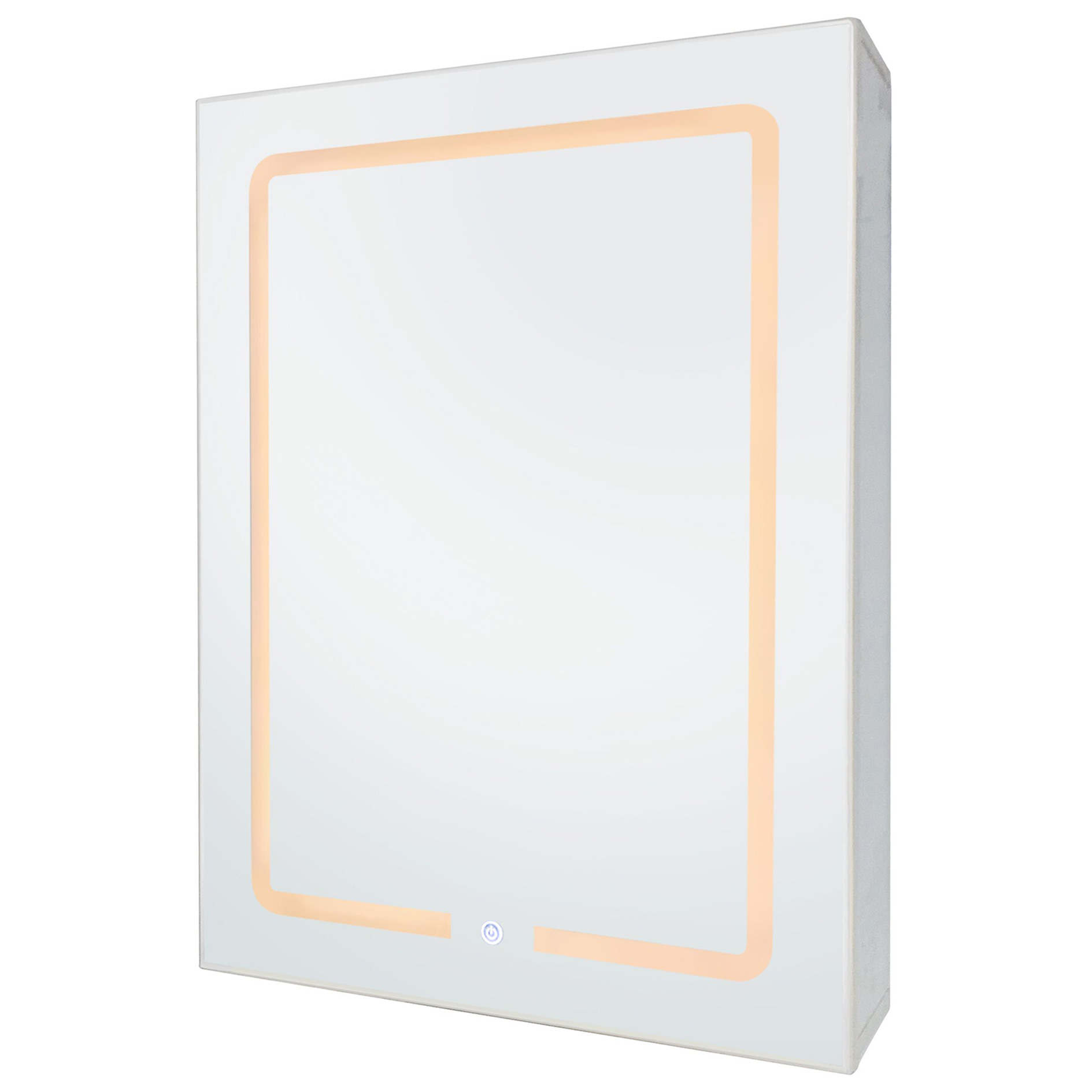 LED-Spiegelschrank - weiß - Touch-Funktion - 80 cm