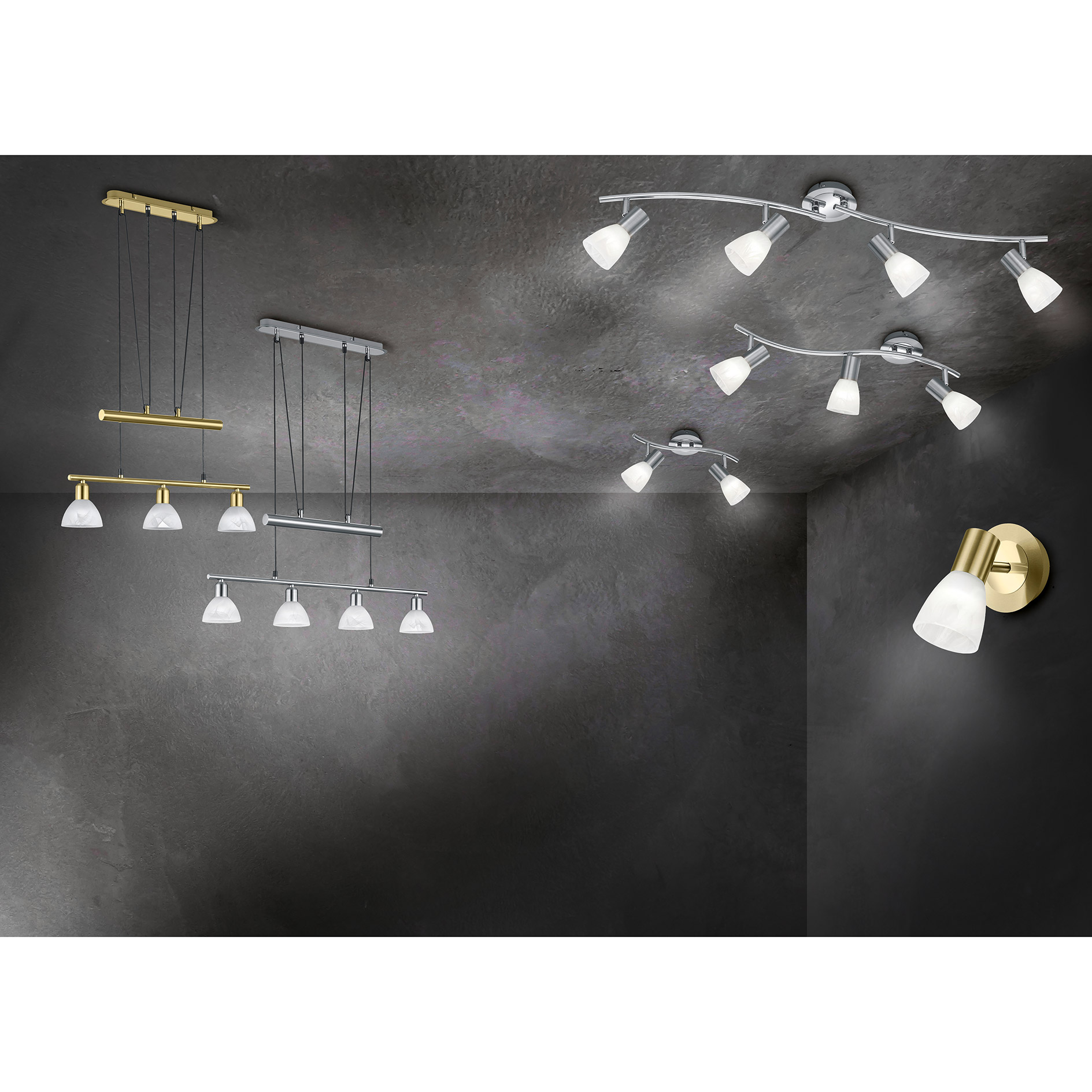 LED-Spot - Messing matt - 1-flammig