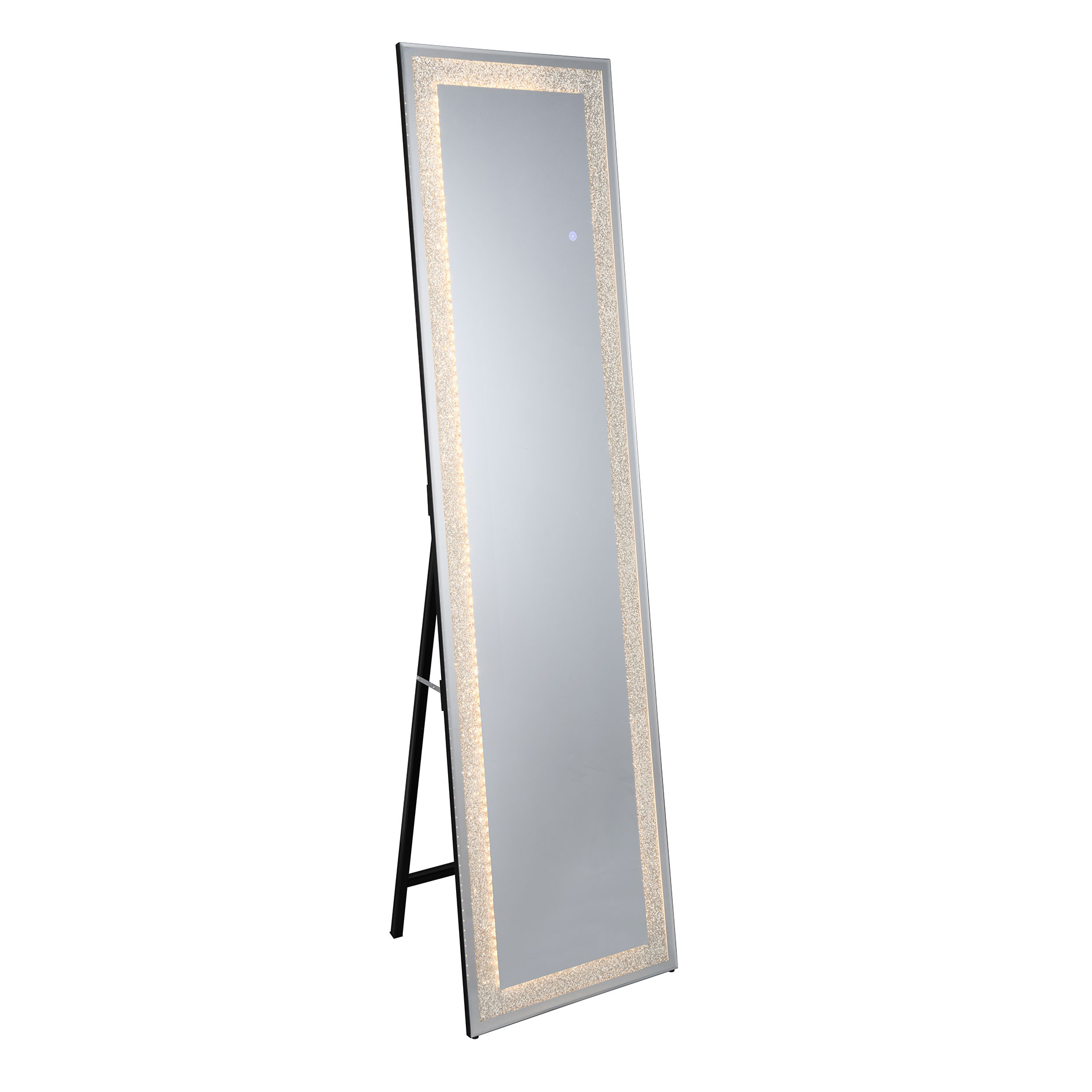 LED-Standspiegel - Glitzer - Touchfunktion