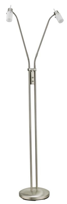 LED-Stehlampe LED - Nickel matt - Flexarme