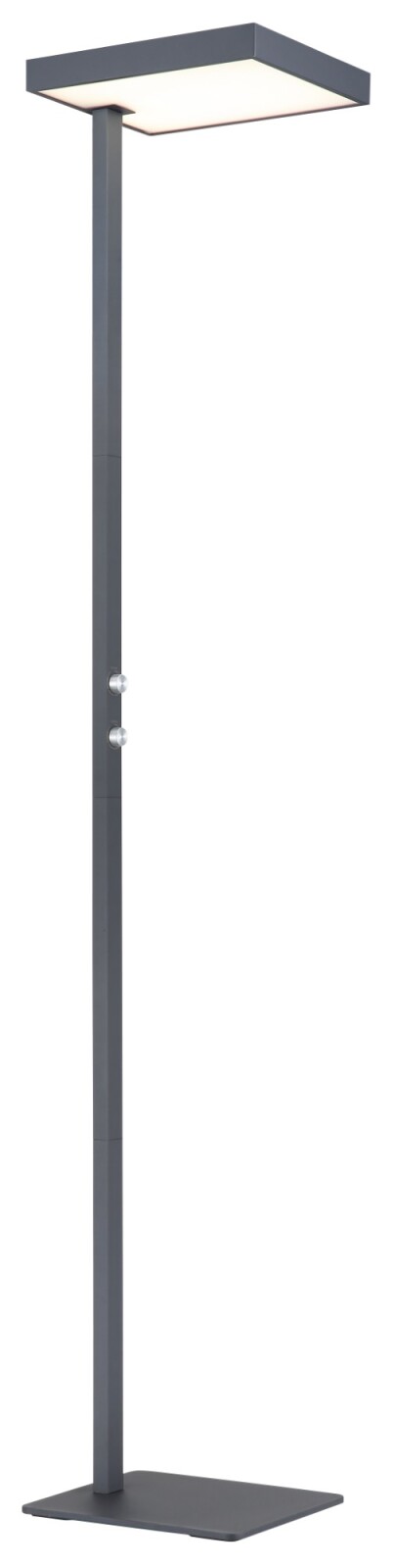 LED-Stehleuchte - anthrazit - Drehdimmer - 184,8 cm