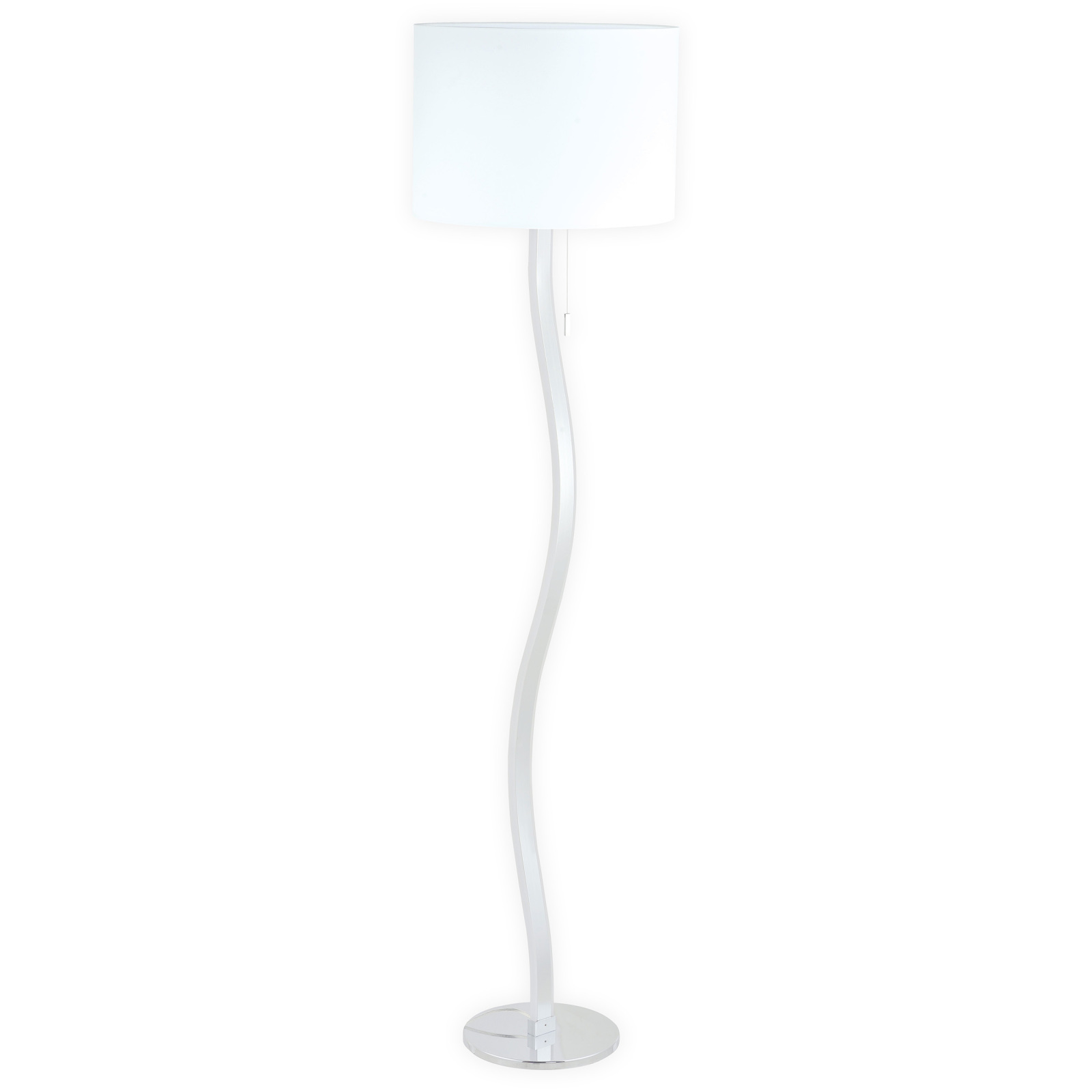 LED-Stehleuchte AURELIA - weiß-chromfarben - 163 cm