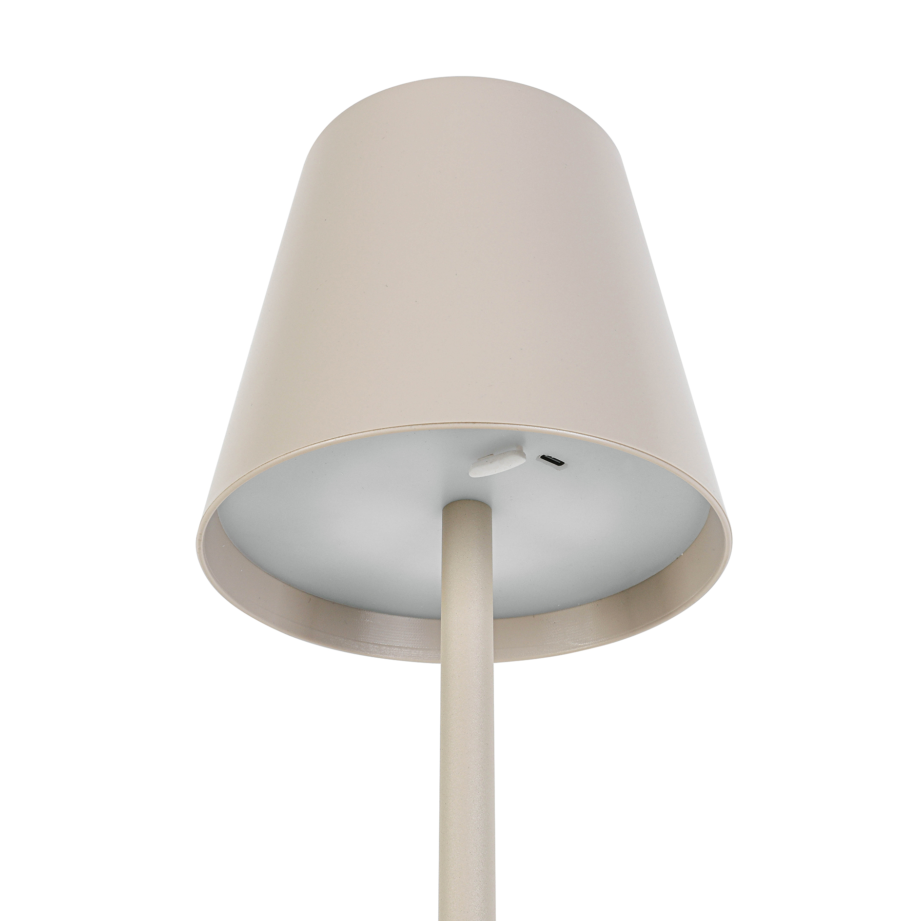 LED-Stehleuchte - beige - dimmbar - 130 cm hoch