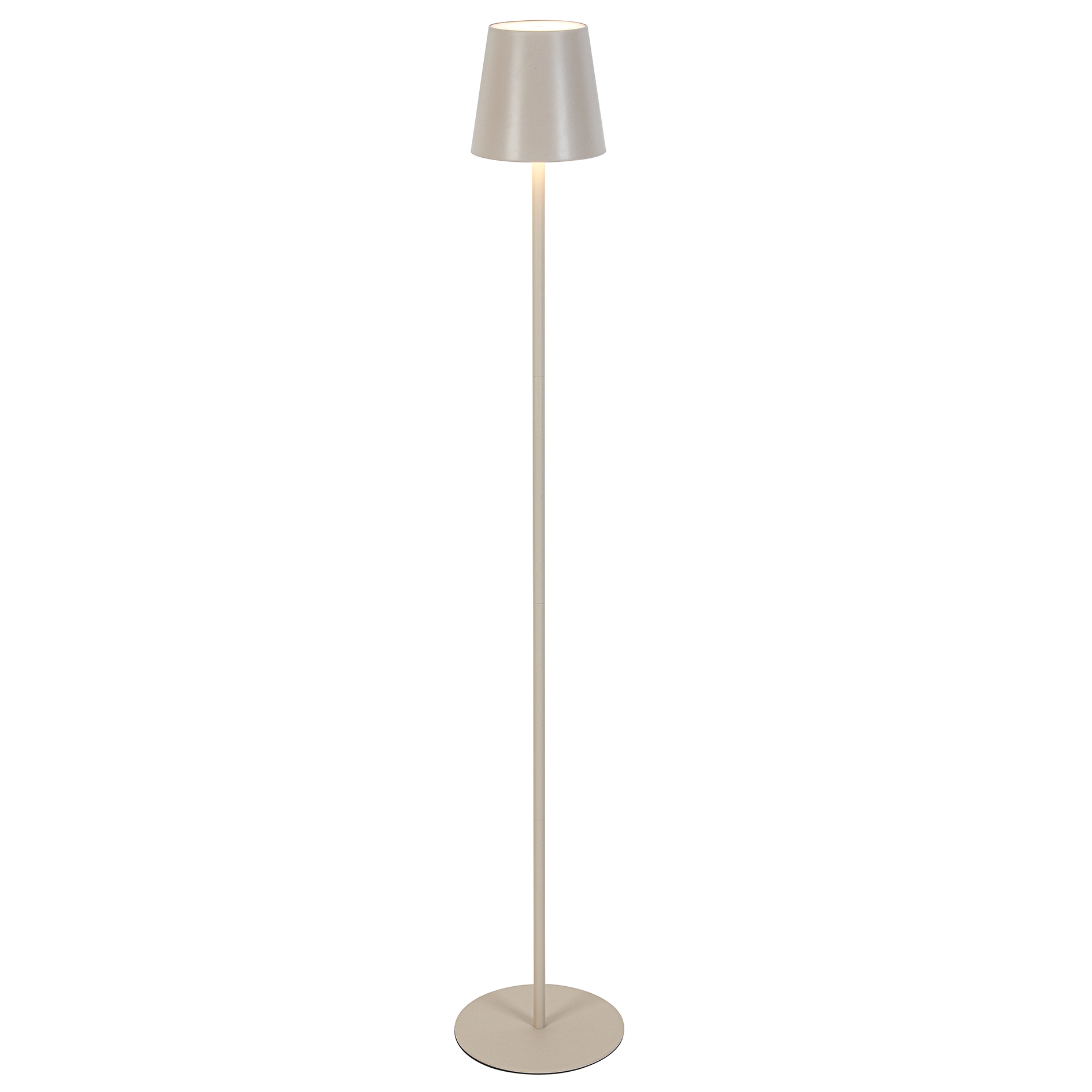 LED-Stehleuchte - beige - dimmbar - 130 cm hoch