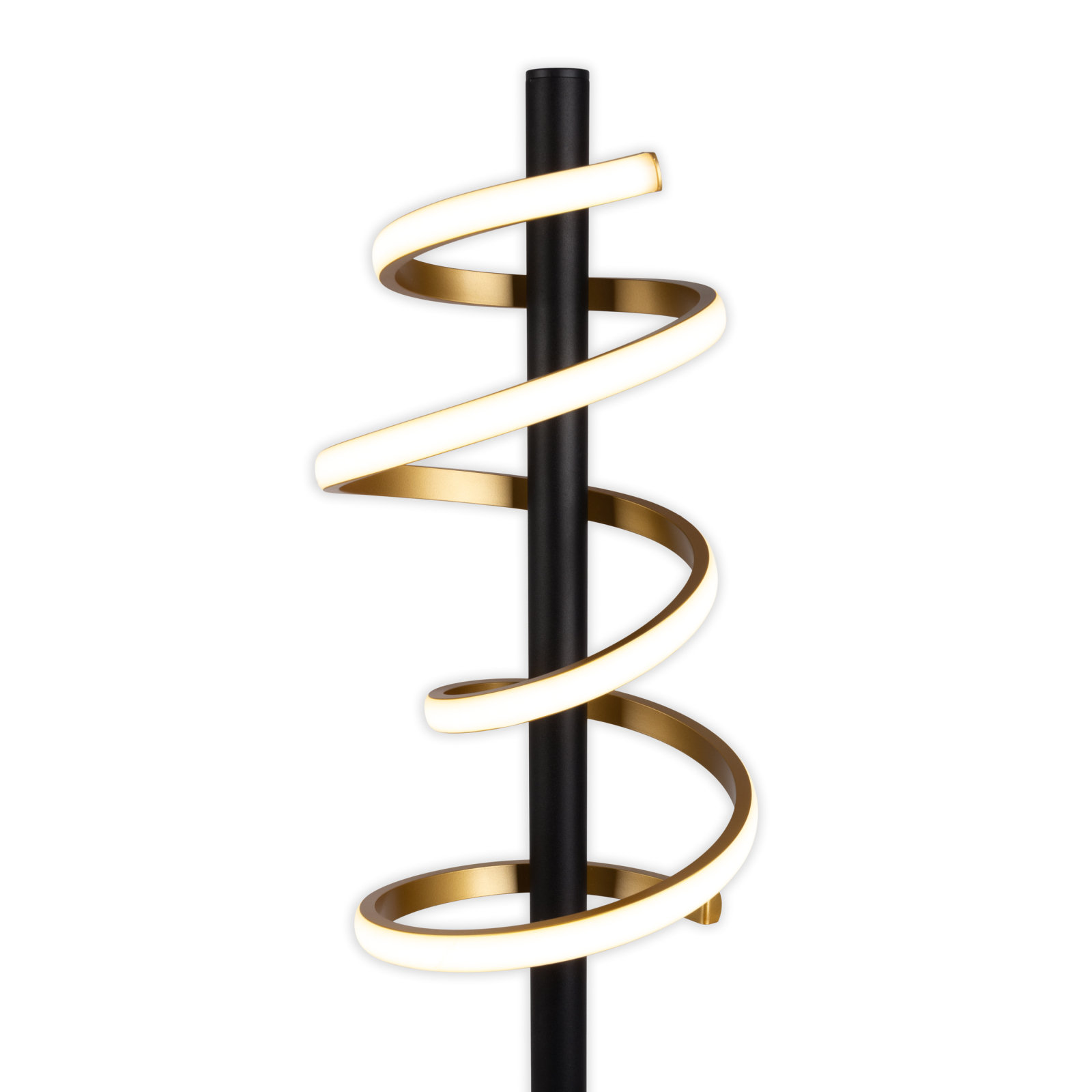 LED-Stehleuchte BELLEZA - schwarz-gold - 140 cm