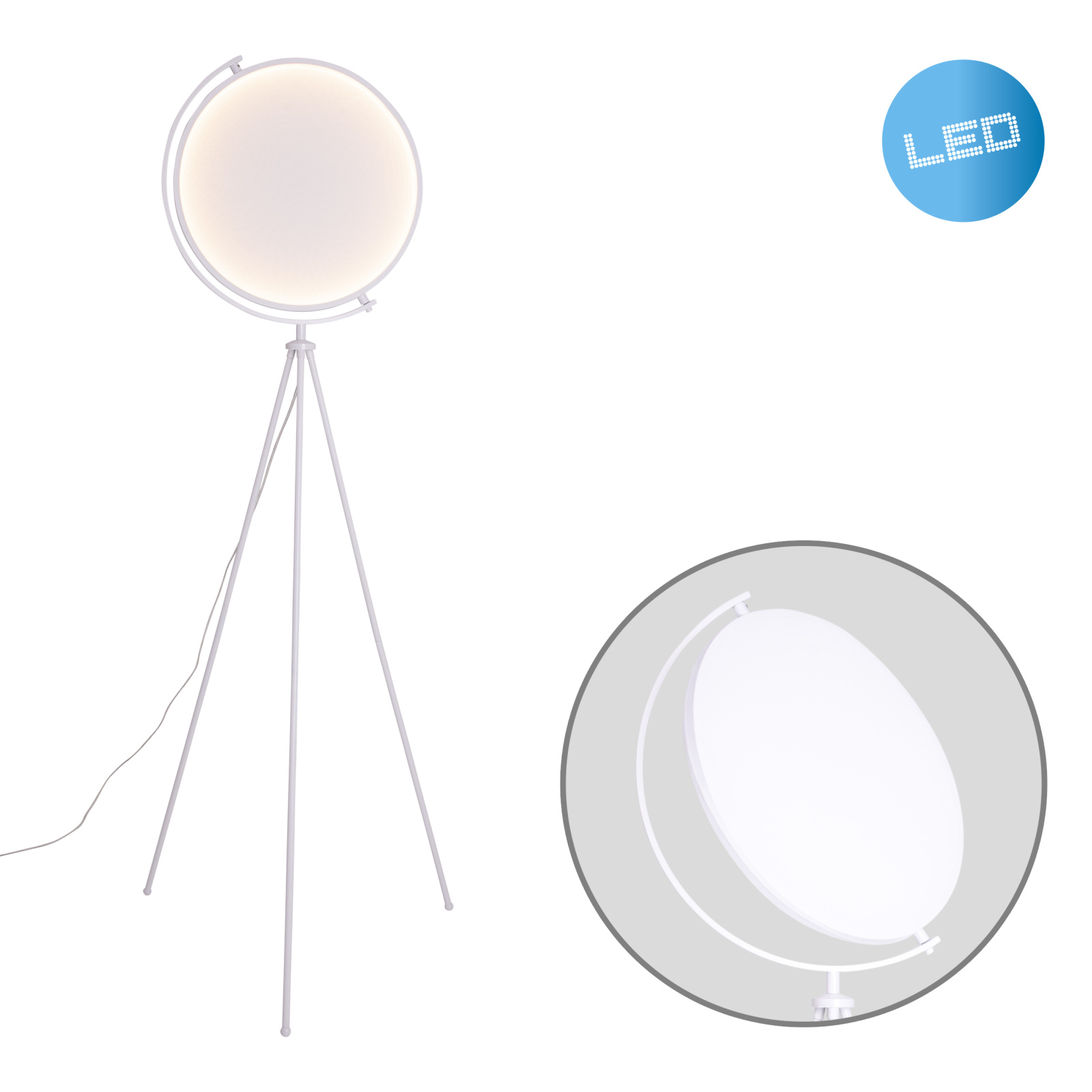 LED-Stehleuchte MUNEGA - weiß - 156 cm